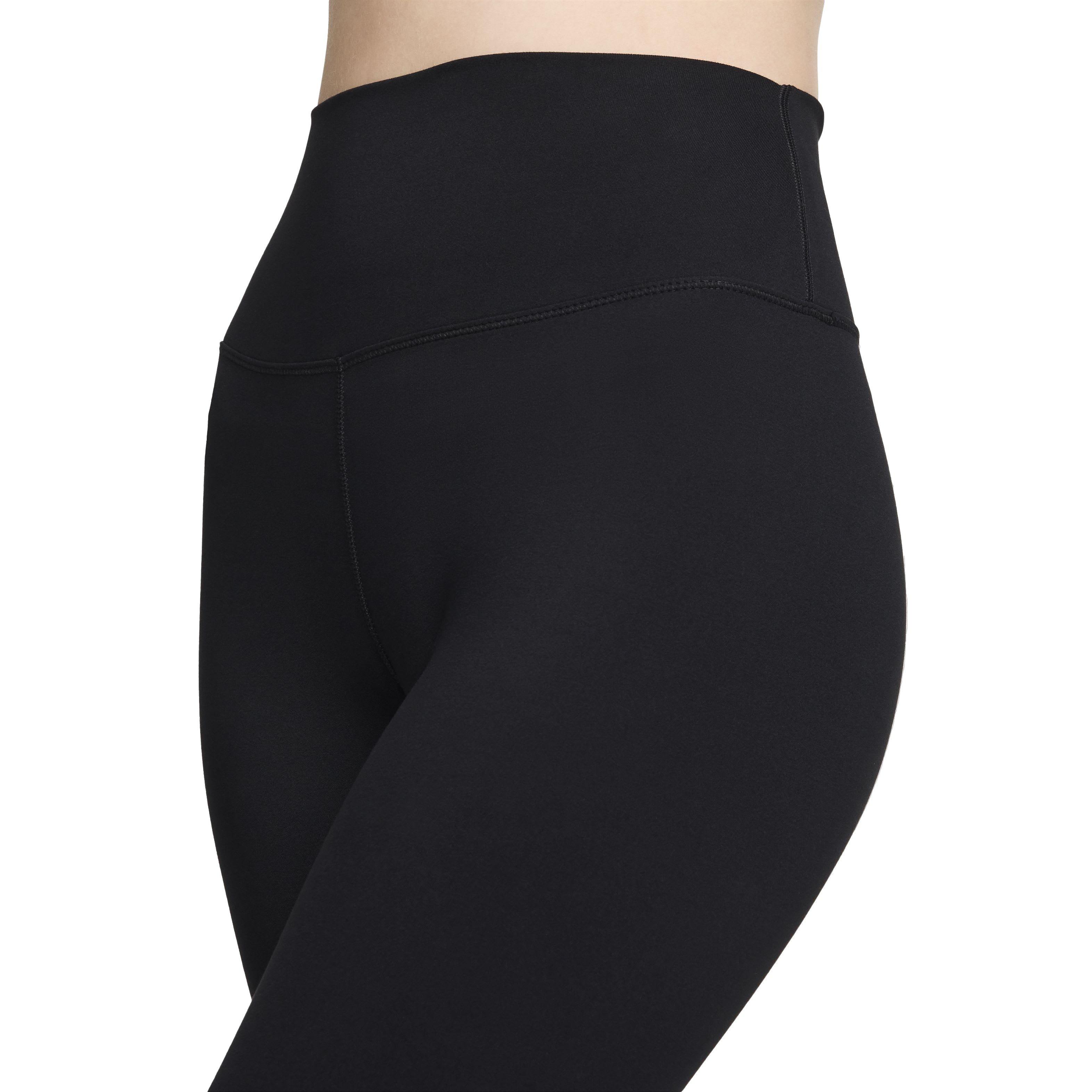 Nike Women's One High-Waisted Crop Leggings - BLACK Thumbnail View 3