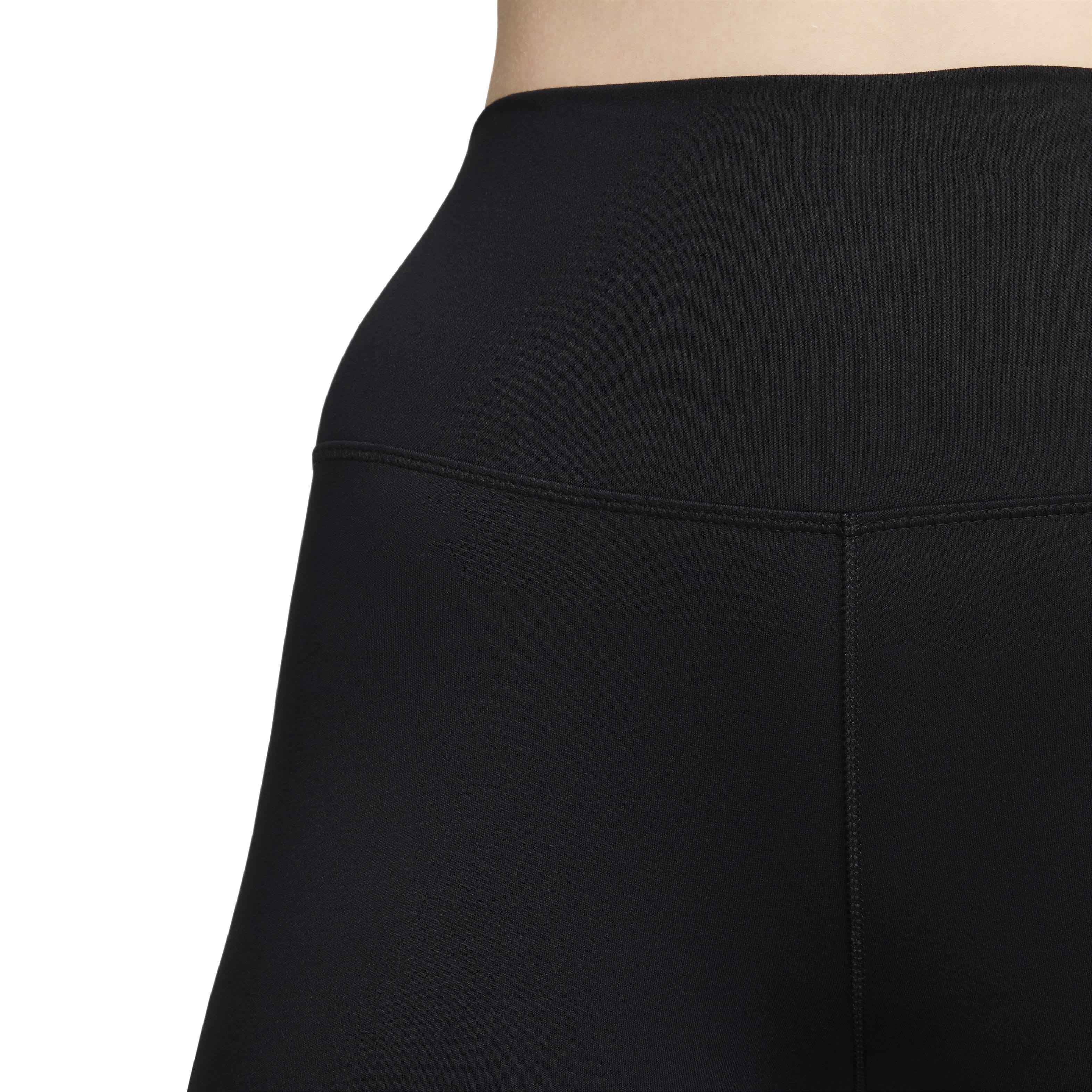 Nike Women's One High-Waisted Crop Leggings - BLACK Thumbnail View 4