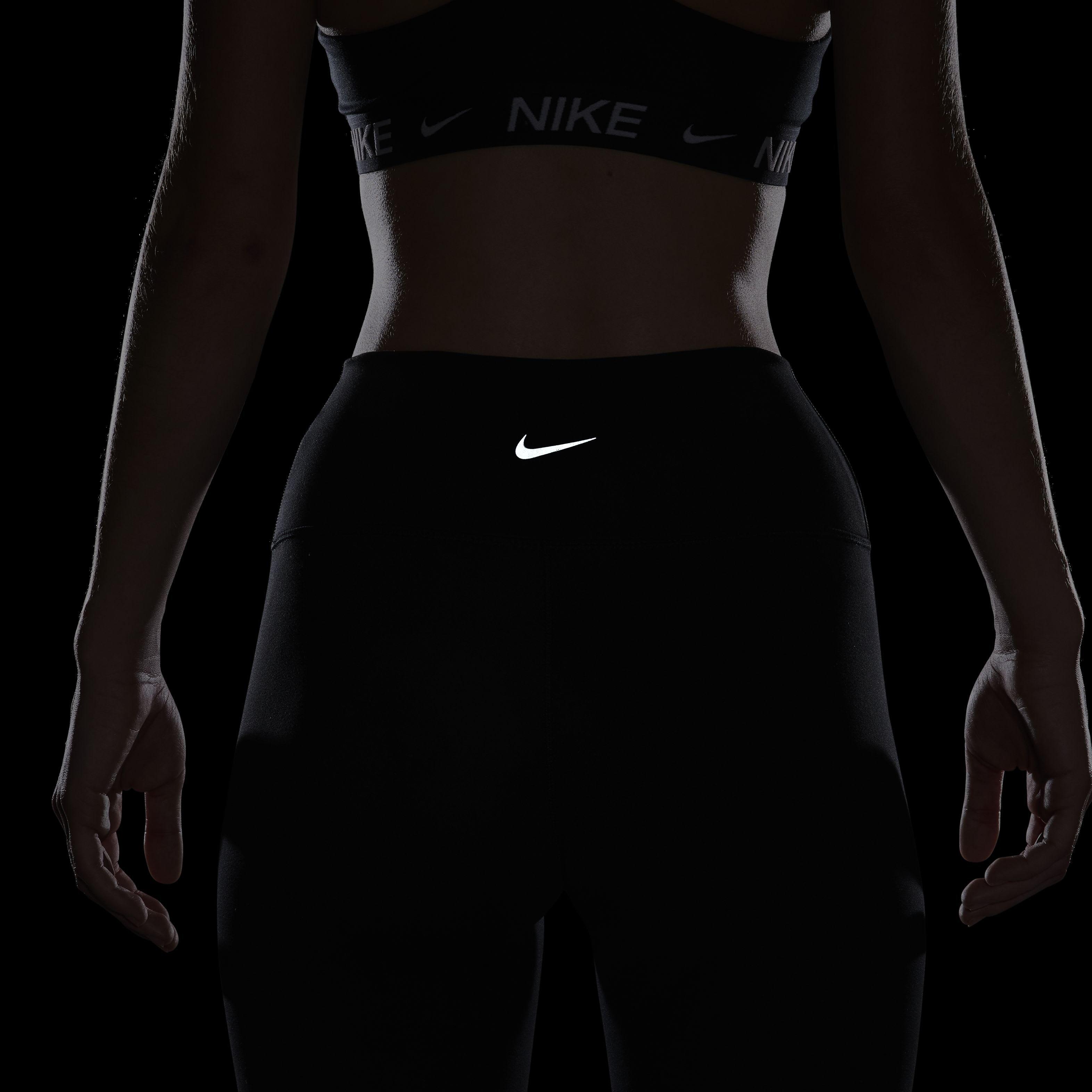 Nike Women's One High-Waisted Crop Leggings - BLACK Thumbnail View 8
