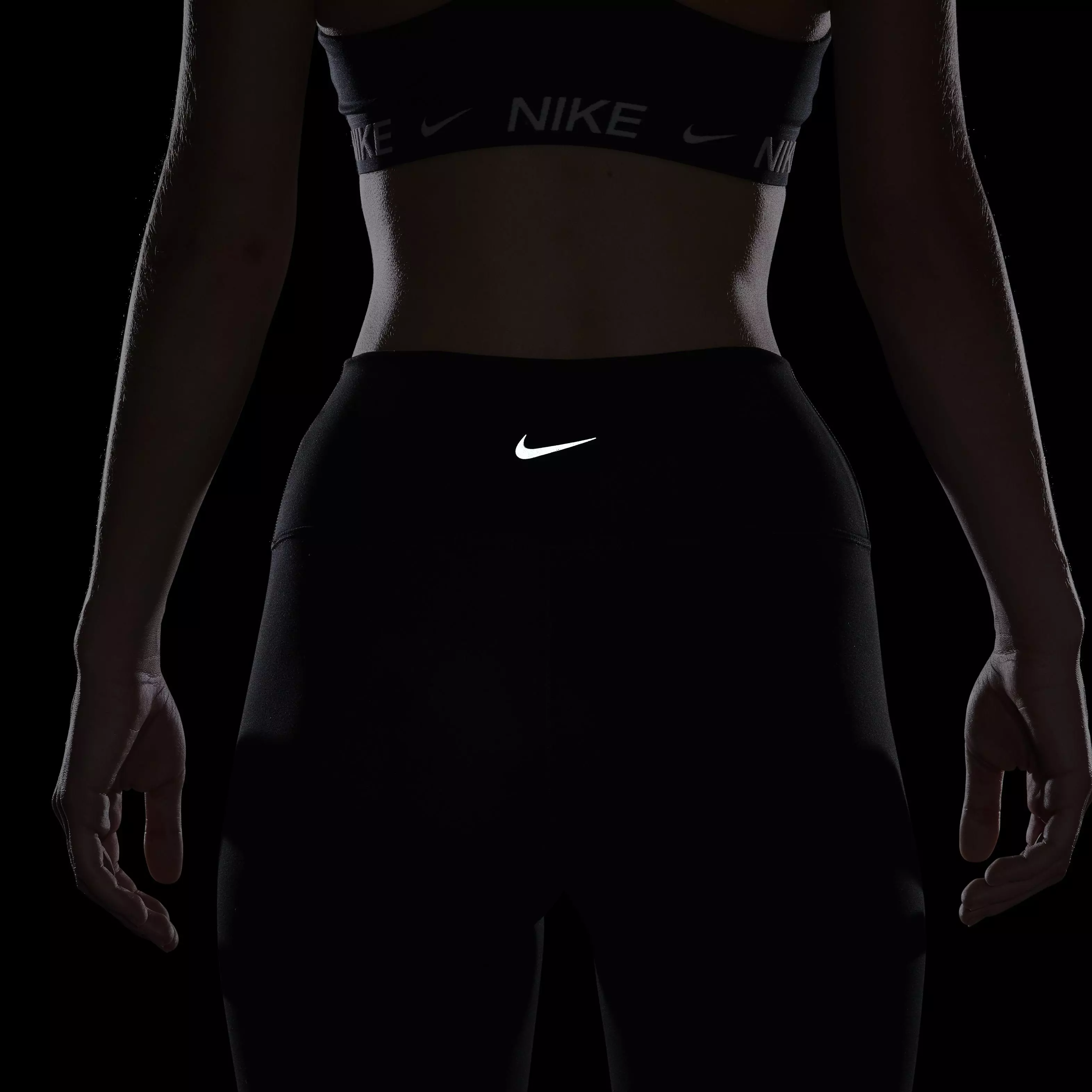 Nike Women's One High-Waisted Crop Leggings - BLACK