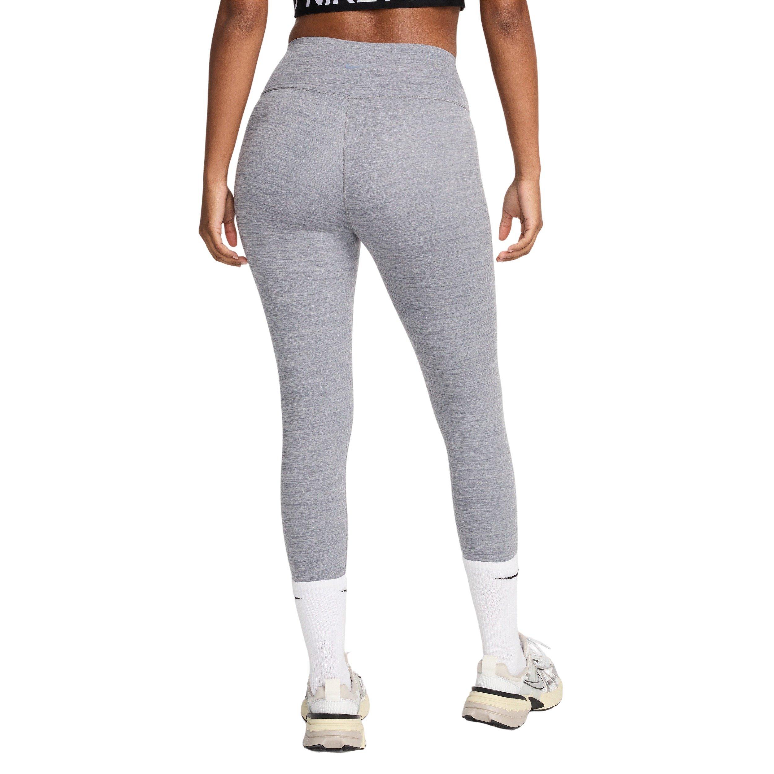 Nike Women's One High-Waisted Crop Leggings - GREY Thumbnail View 2