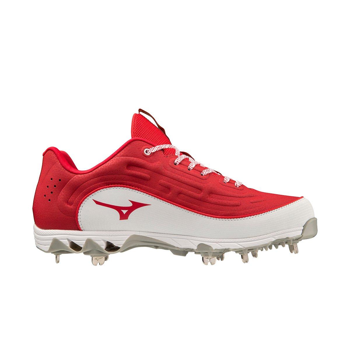 Mizuno 9-Spike Ambition 3 "Red/White" Men's Baseball Cleat - RED/WHITE Thumbnail View 1