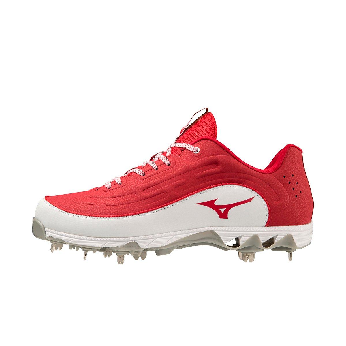 Mizuno 9-Spike Ambition 3 "Red/White" Men's Baseball Cleat - RED/WHITE Thumbnail View 2