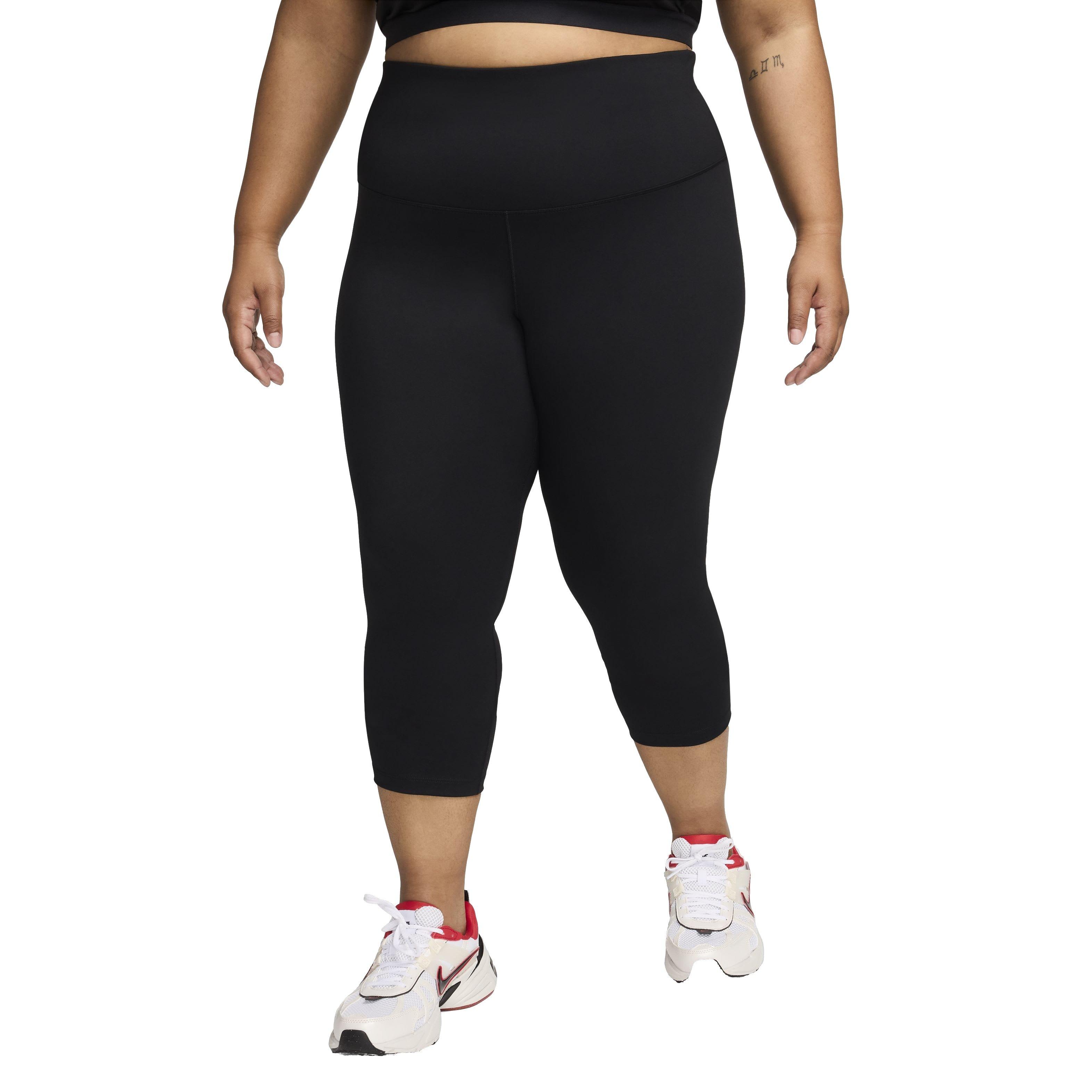 Nike One Women's High Waisted Crop Leggings - Black