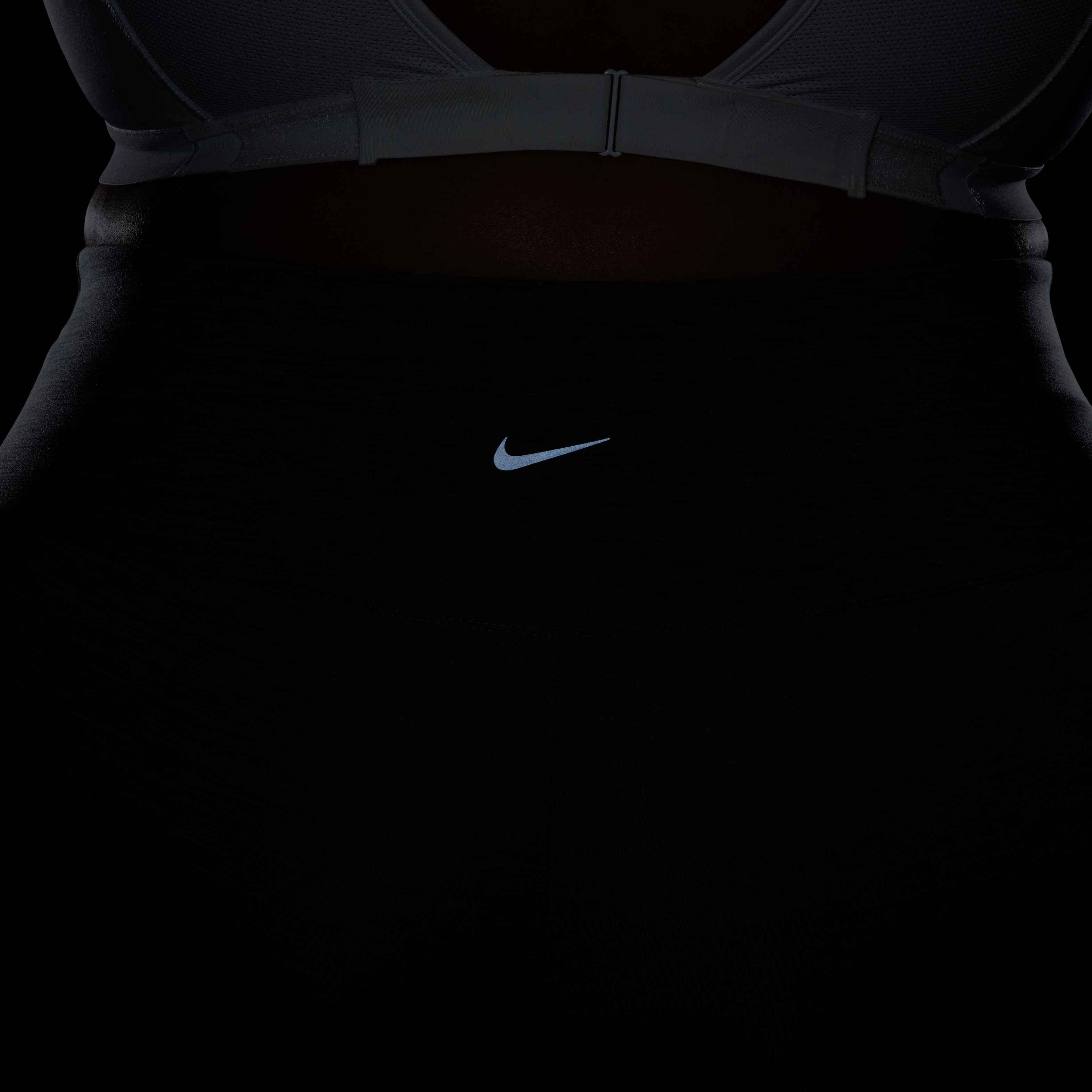 Nike Women's One High Waisted Crop Leggings - GREY Thumbnail View 8