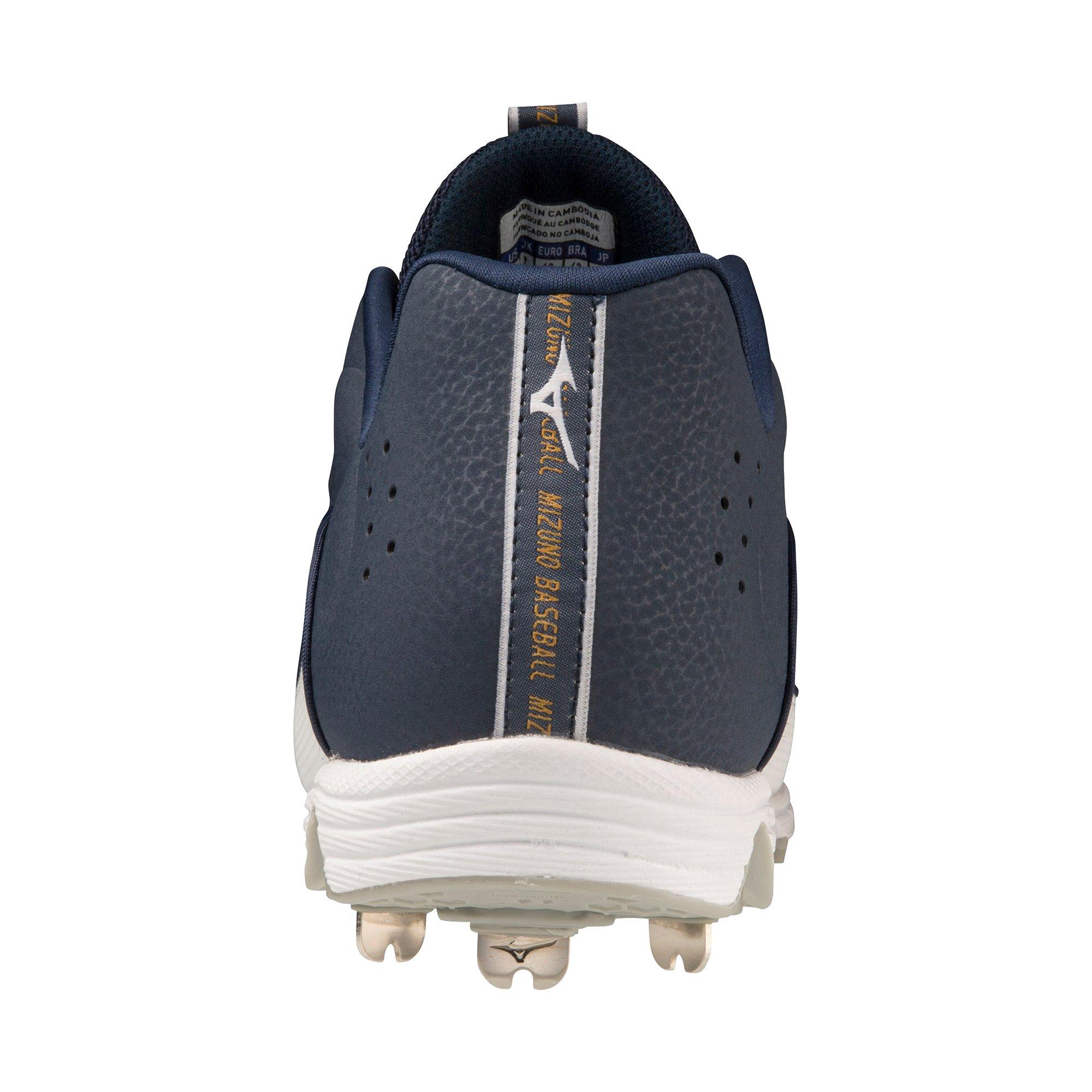 Mizuno 9-Spike Ambition 3 "Navy/White" Men's Baseball Cleat - NAVY/WHITE Thumbnail View 5