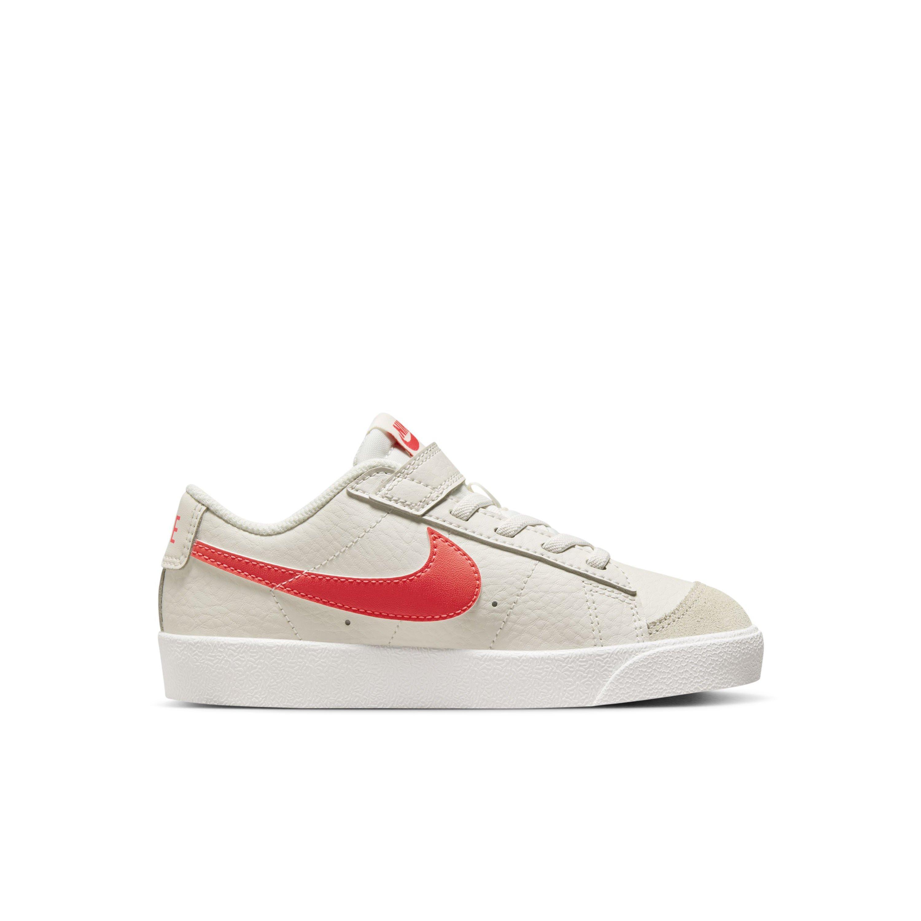 Nike Blazer Low '77 "Phantom/Summit White/Bright Crimson" Preschool Boys' Shoe - PHANTOM/WHITE/CRIMSON Thumbnail View 1