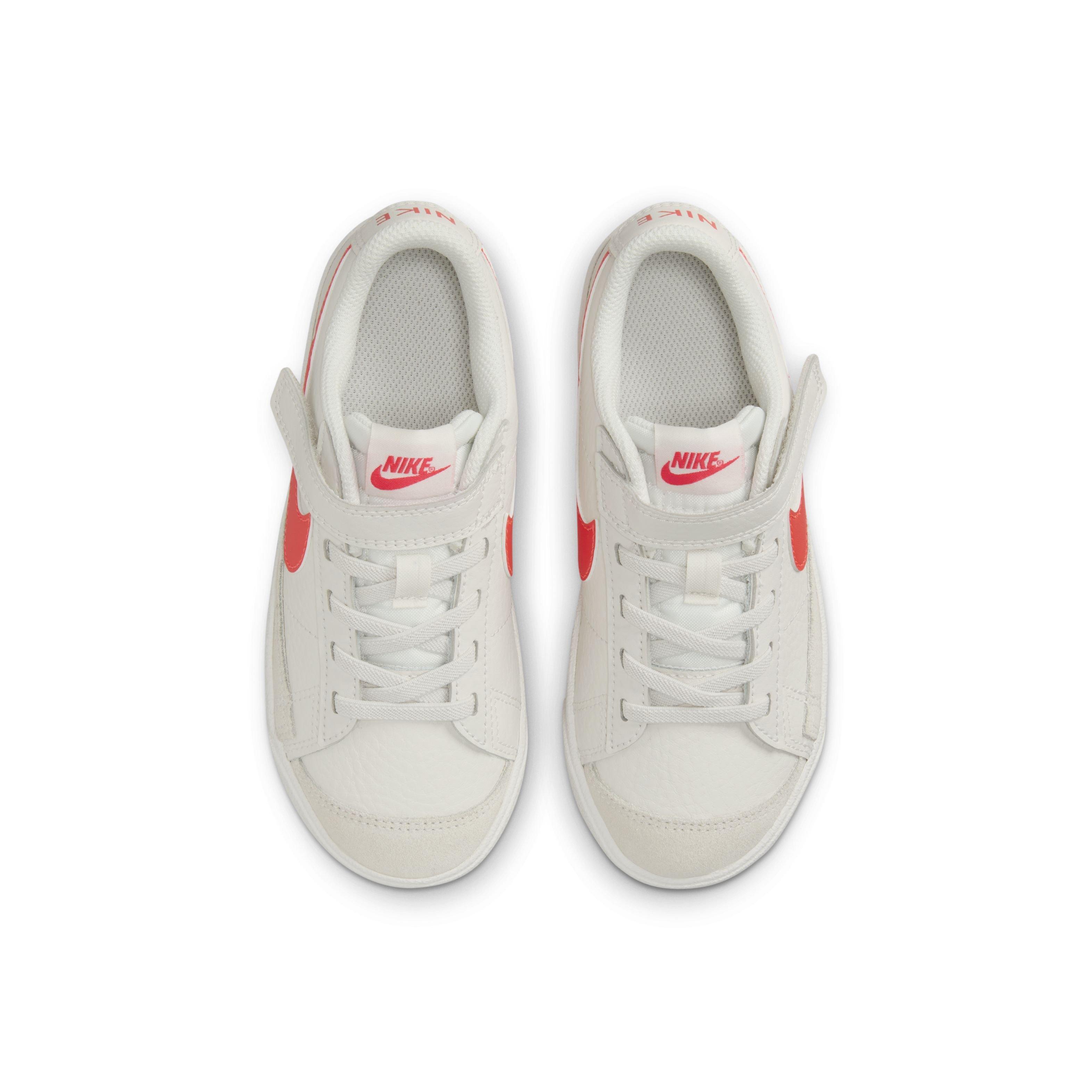 Nike Blazer Low '77 "Phantom/Summit White/Bright Crimson" Preschool Boys' Shoe - PHANTOM/WHITE/CRIMSON Thumbnail View 4