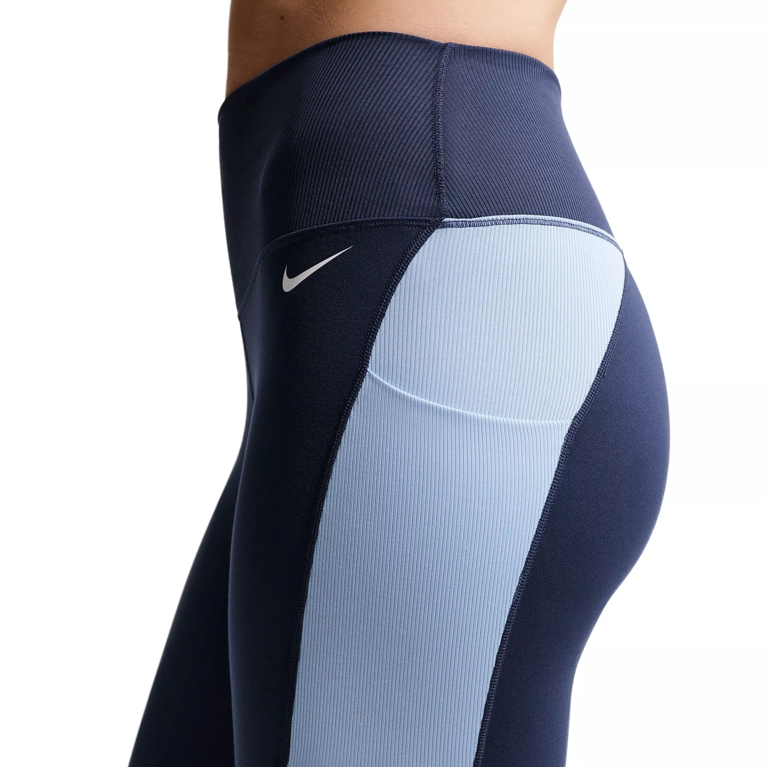 Nike Women's One High-Waisted 7/8 Leggings - Navy - NAVY