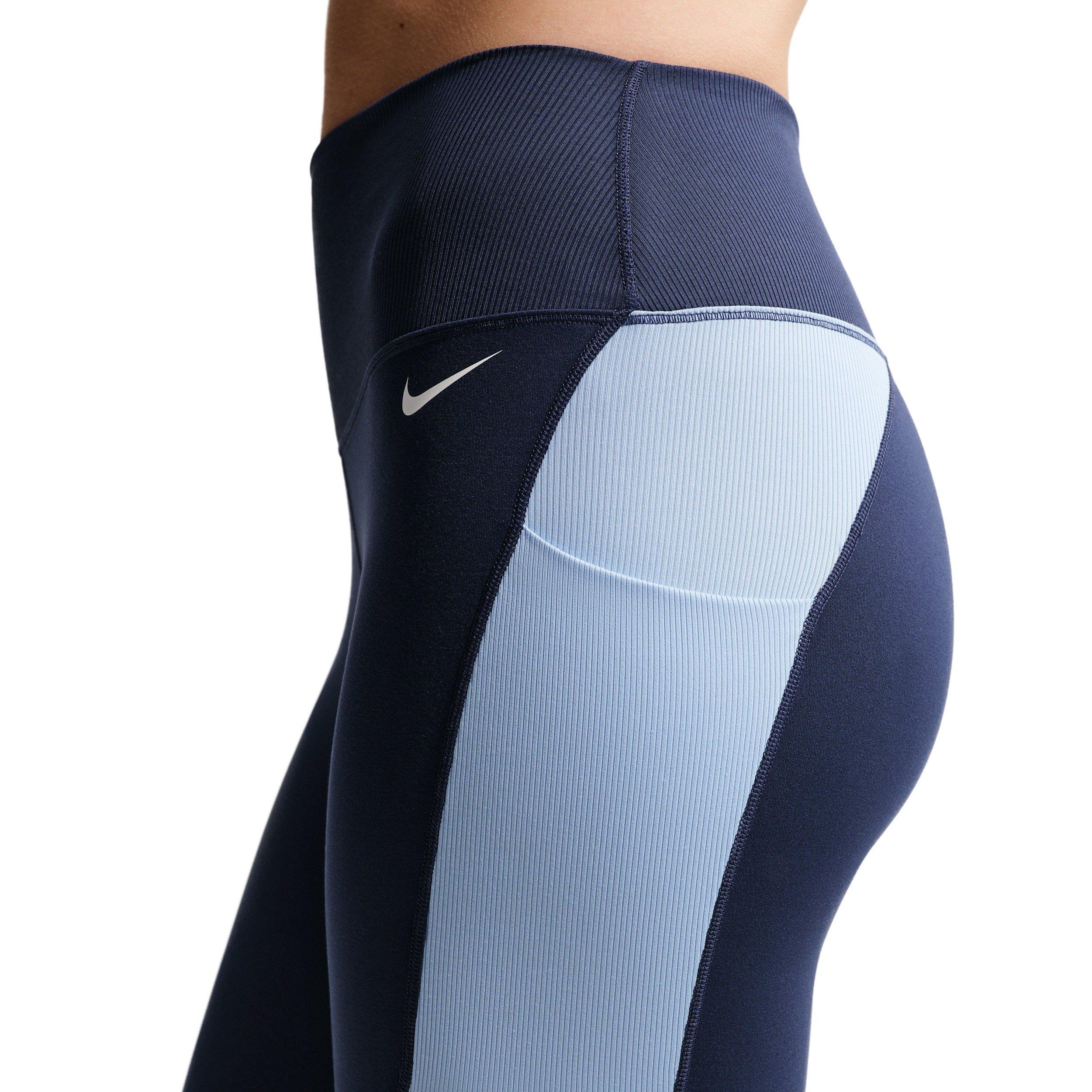 Nike Women's One High-Waisted 7/8 Leggings -Navy - NAVY Thumbnail View 2