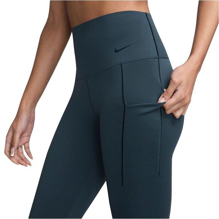 Nike Women's Universa Medium-Support High-Waisted 7/8 Leggings with Pockets - NAVY Thumbnail View 3