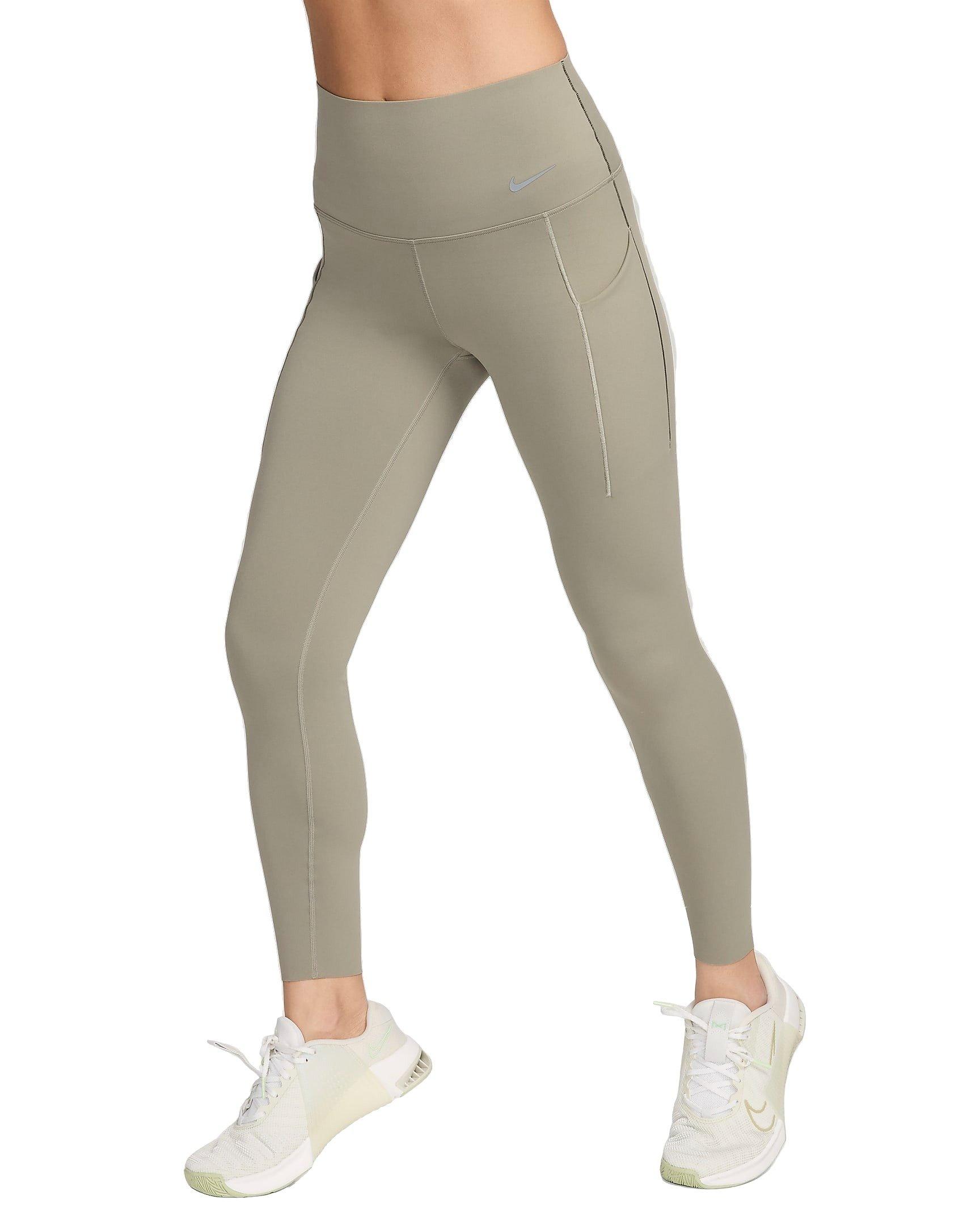 Nike Women's Universa Medium-Support High-Waisted 7/8 Leggings with Pockets - GREEN Thumbnail View 1