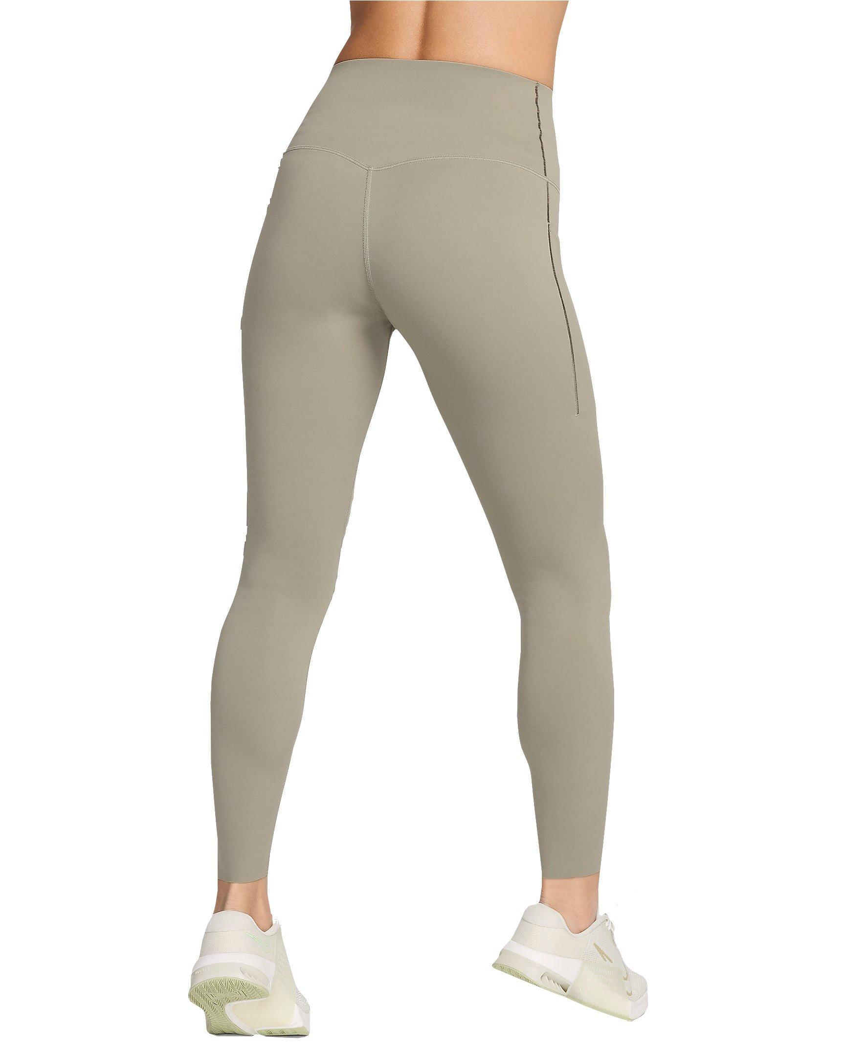 Nike Women's Universa Medium-Support High-Waisted 7/8 Leggings with Pockets - GREEN Thumbnail View 2