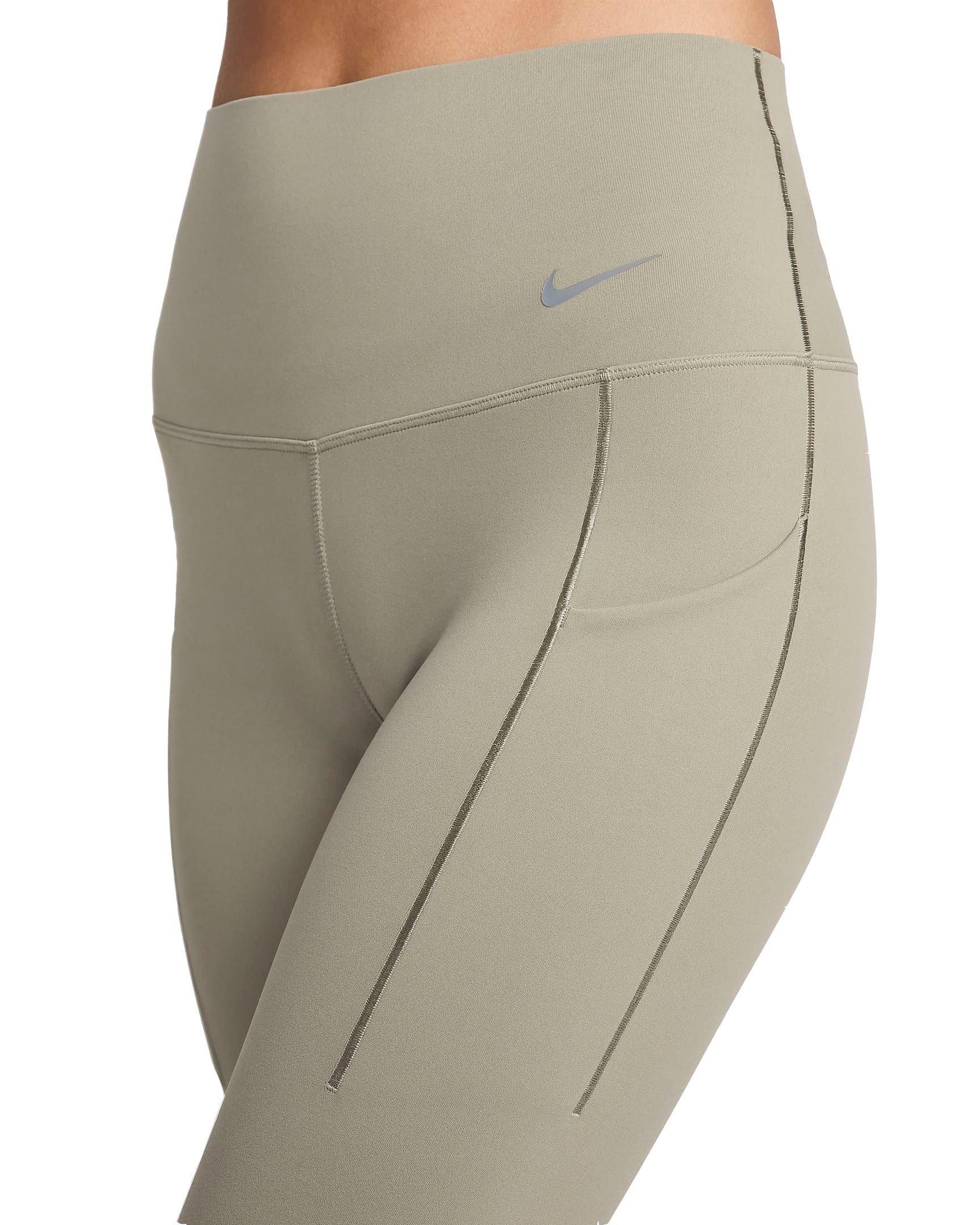 Nike Women's Universa Medium-Support High-Waisted 7/8 Leggings with Pockets - GREEN Thumbnail View 3