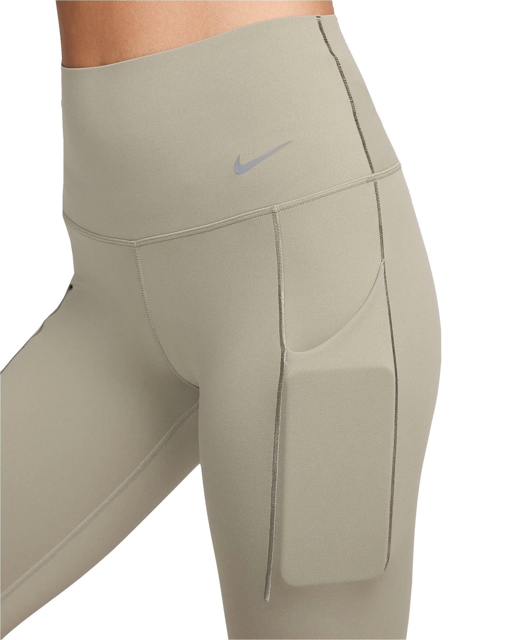 Nike Women's Universa Medium-Support High-Waisted 7/8 Leggings with Pockets - GREEN Thumbnail View 6