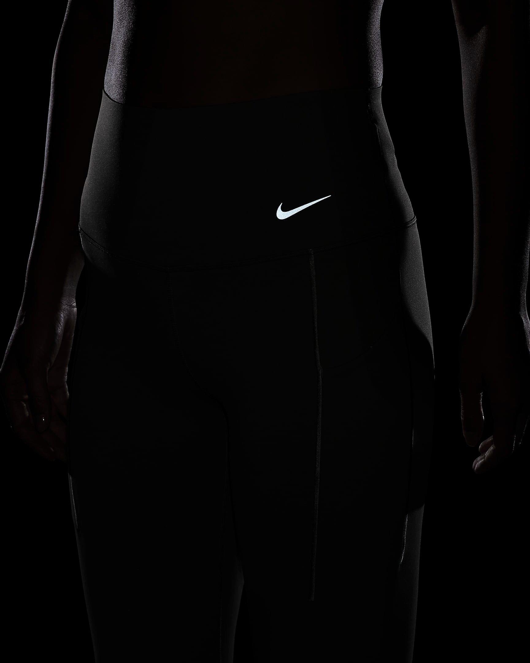 Nike Women's Universa Medium-Support High-Waisted 7/8 Leggings with Pockets - GREEN Thumbnail View 8