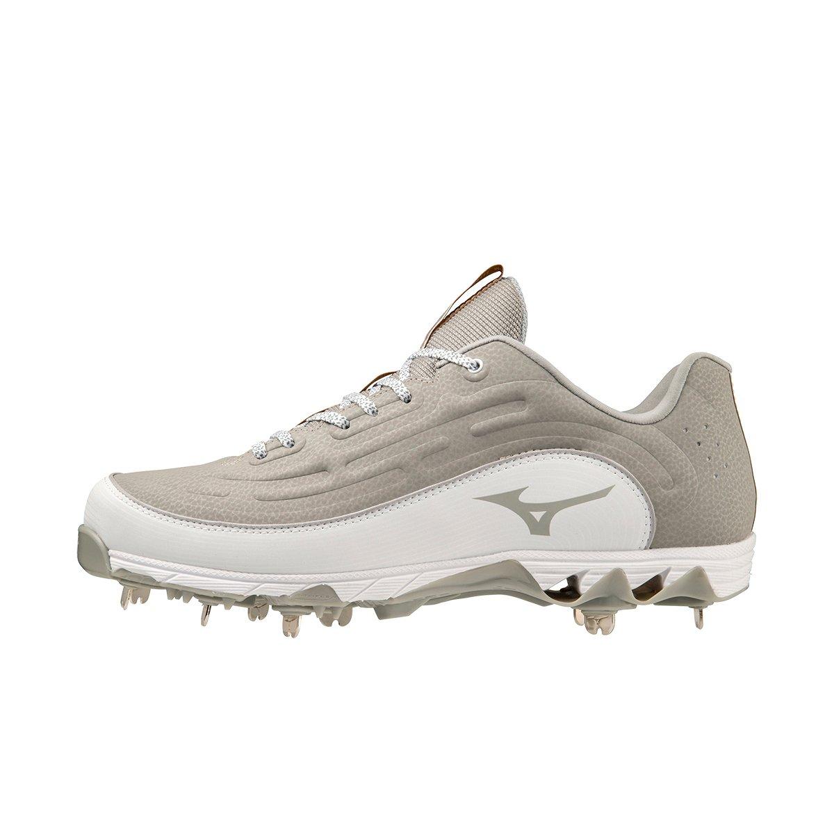 Mizuno 9-Spike Ambition 3 "Grey/White" Men's Baseball Cleat - GREY/WHITE Thumbnail View 2