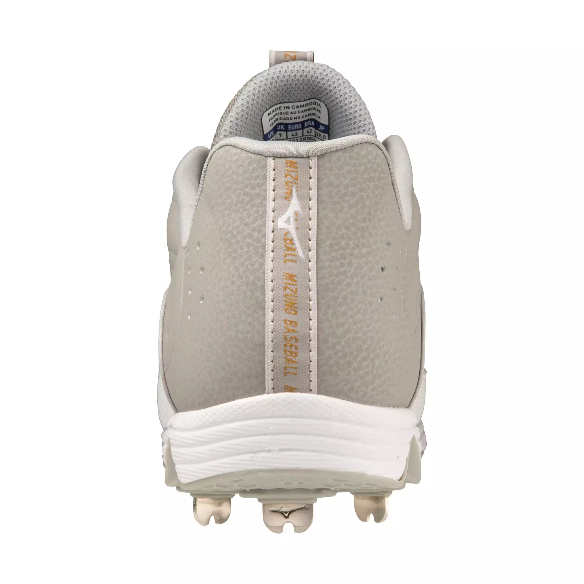 Mizuno 9-Spike Ambition 3 "Grey/White" Men's Baseball Cleat - GREY/WHITE