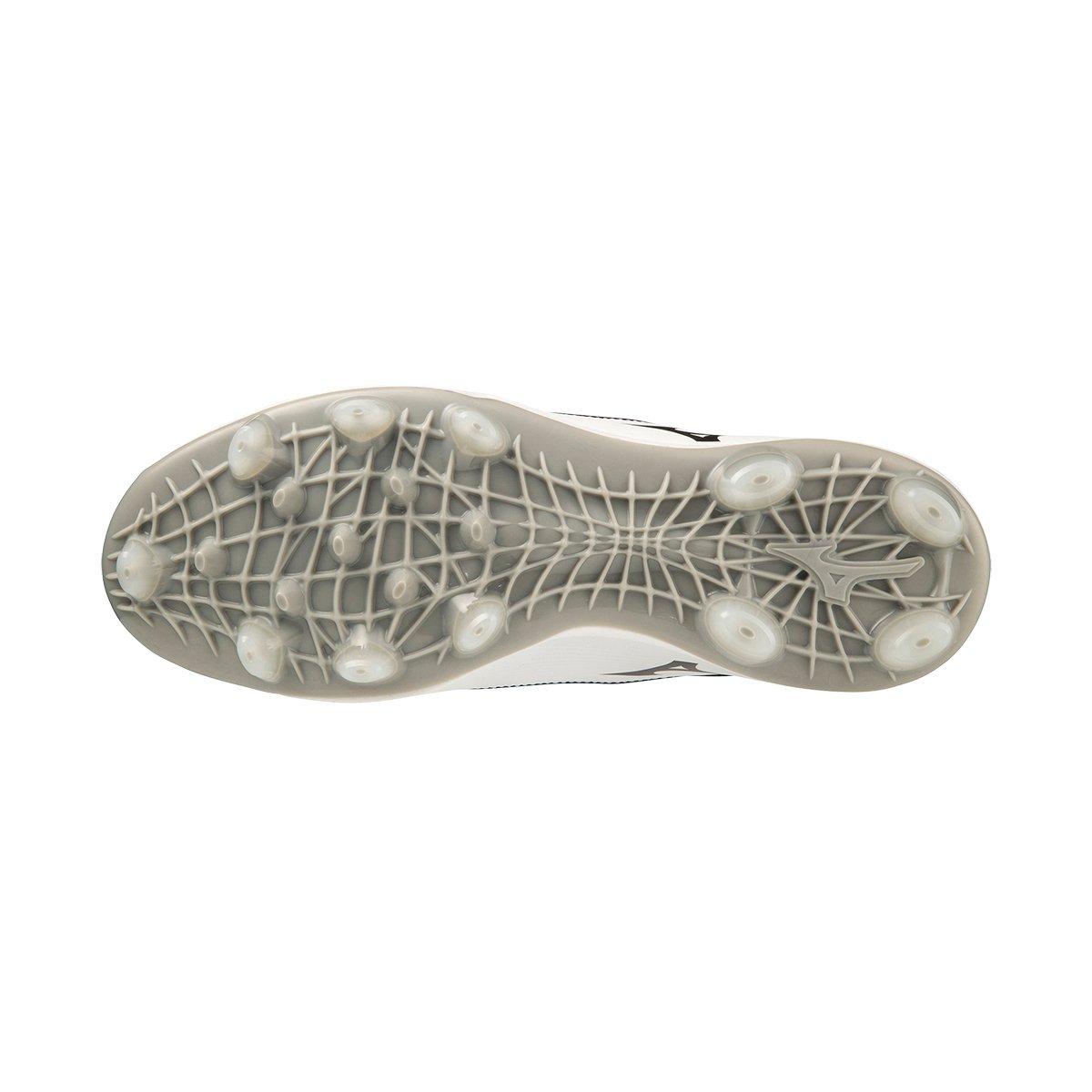 Mizuno Ambition 3 Mid TPU "Black/White" Men's Baseball Cleat - BLACK/WHITE Thumbnail View 4