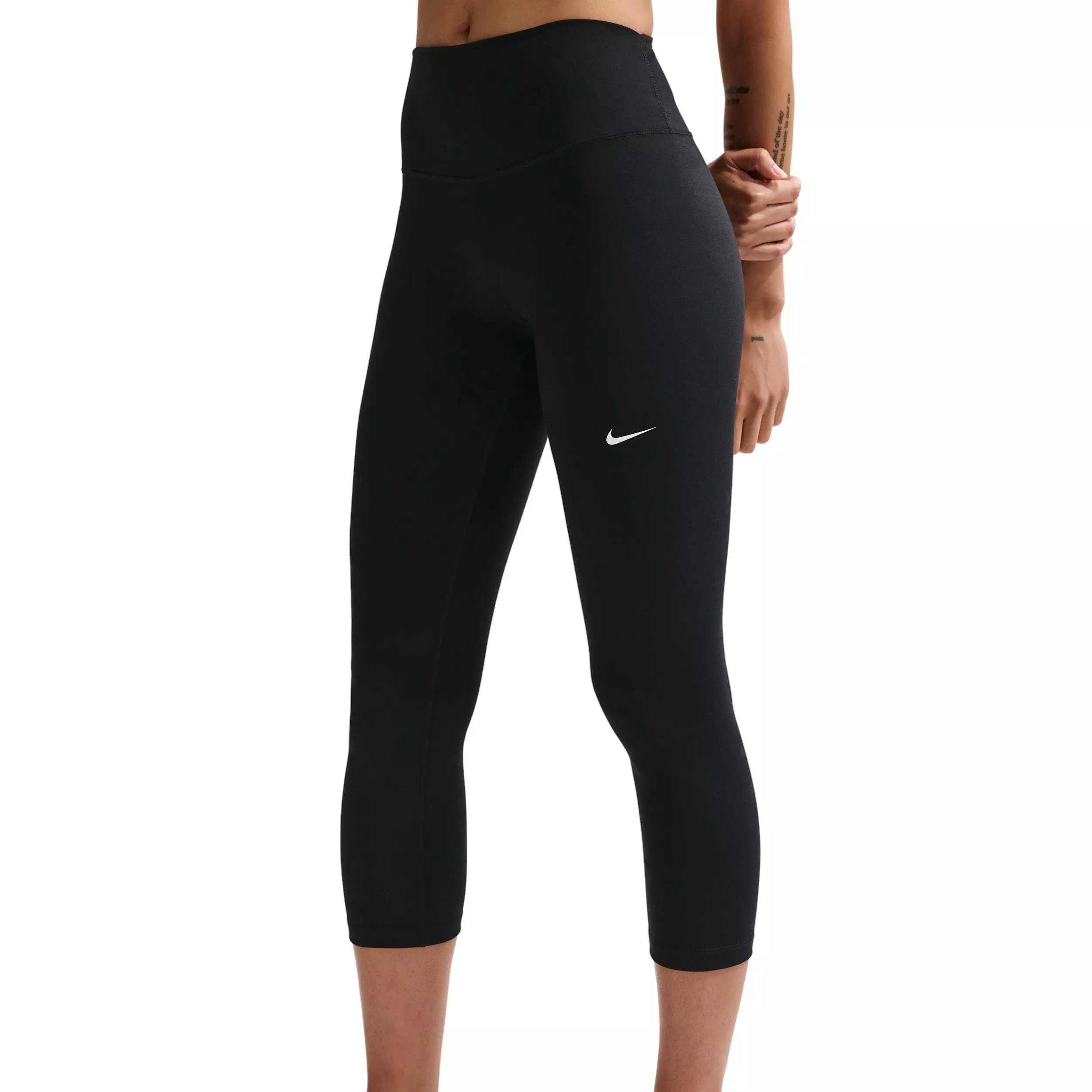 Nike Women's One High-Waisted Crop Leggings - Black - BLACK
