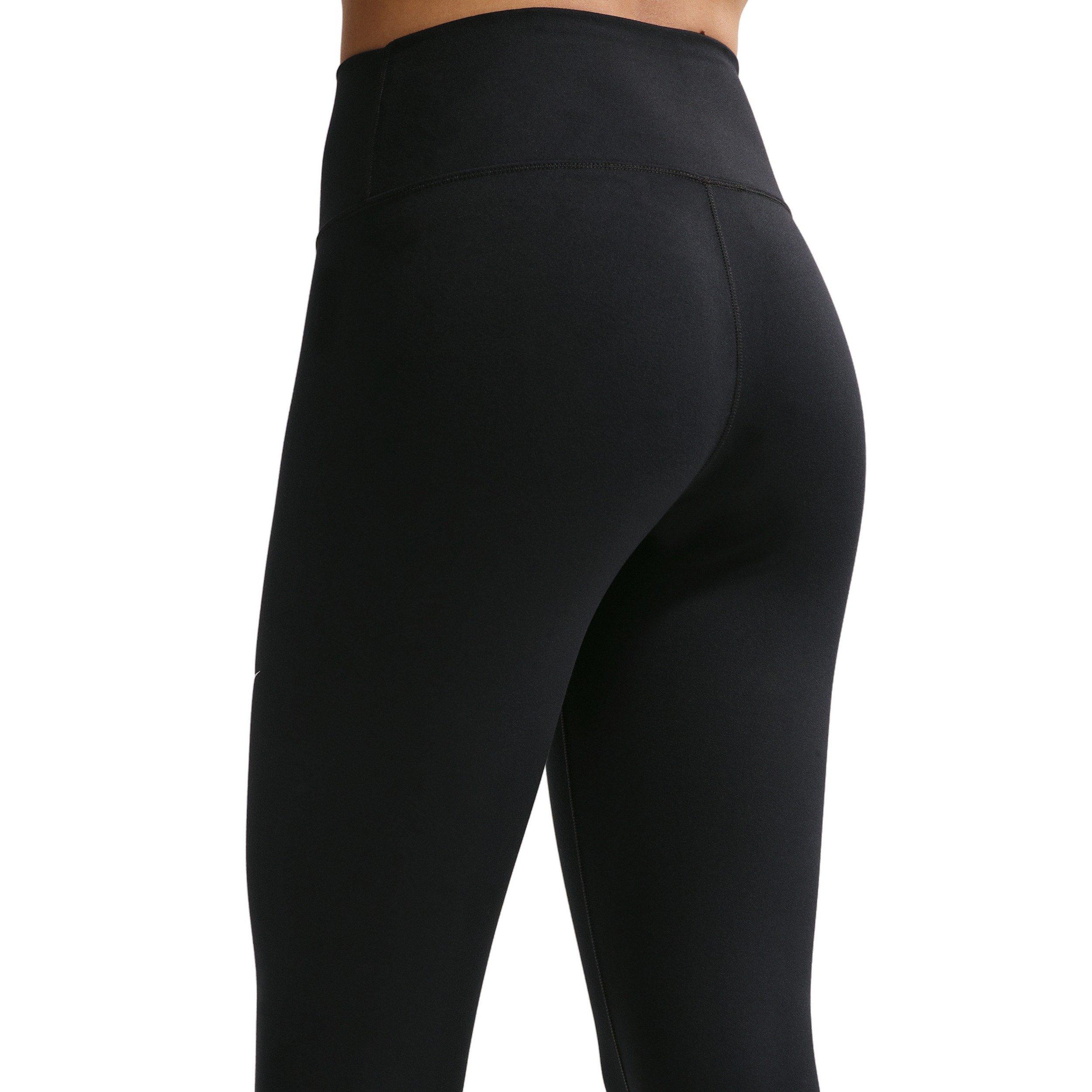 Nike Women's One High-Waisted Crop Leggings -Black - BLACK Thumbnail View 2
