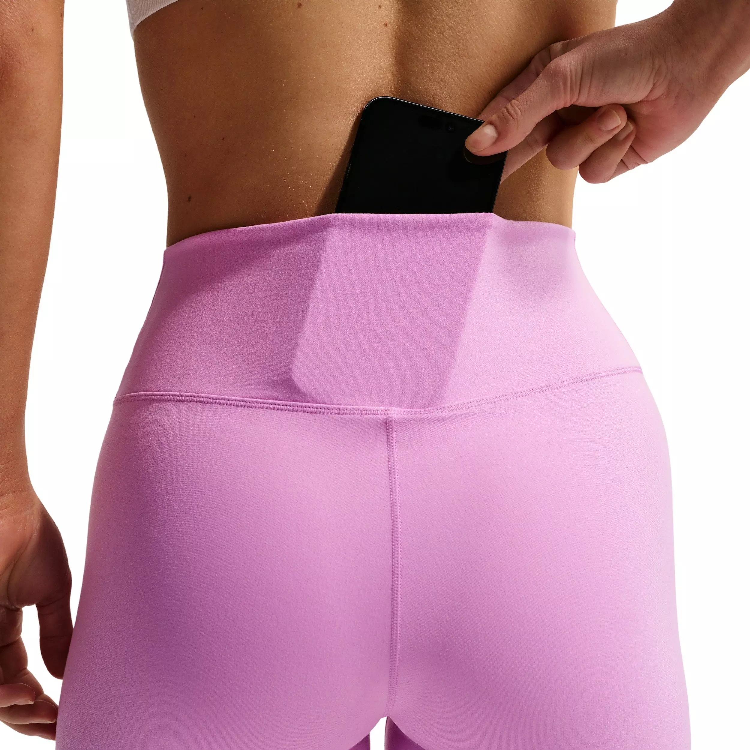 Nike Women's One High-Waisted Crop Leggings - Lt Magenta - LT MAGENTA