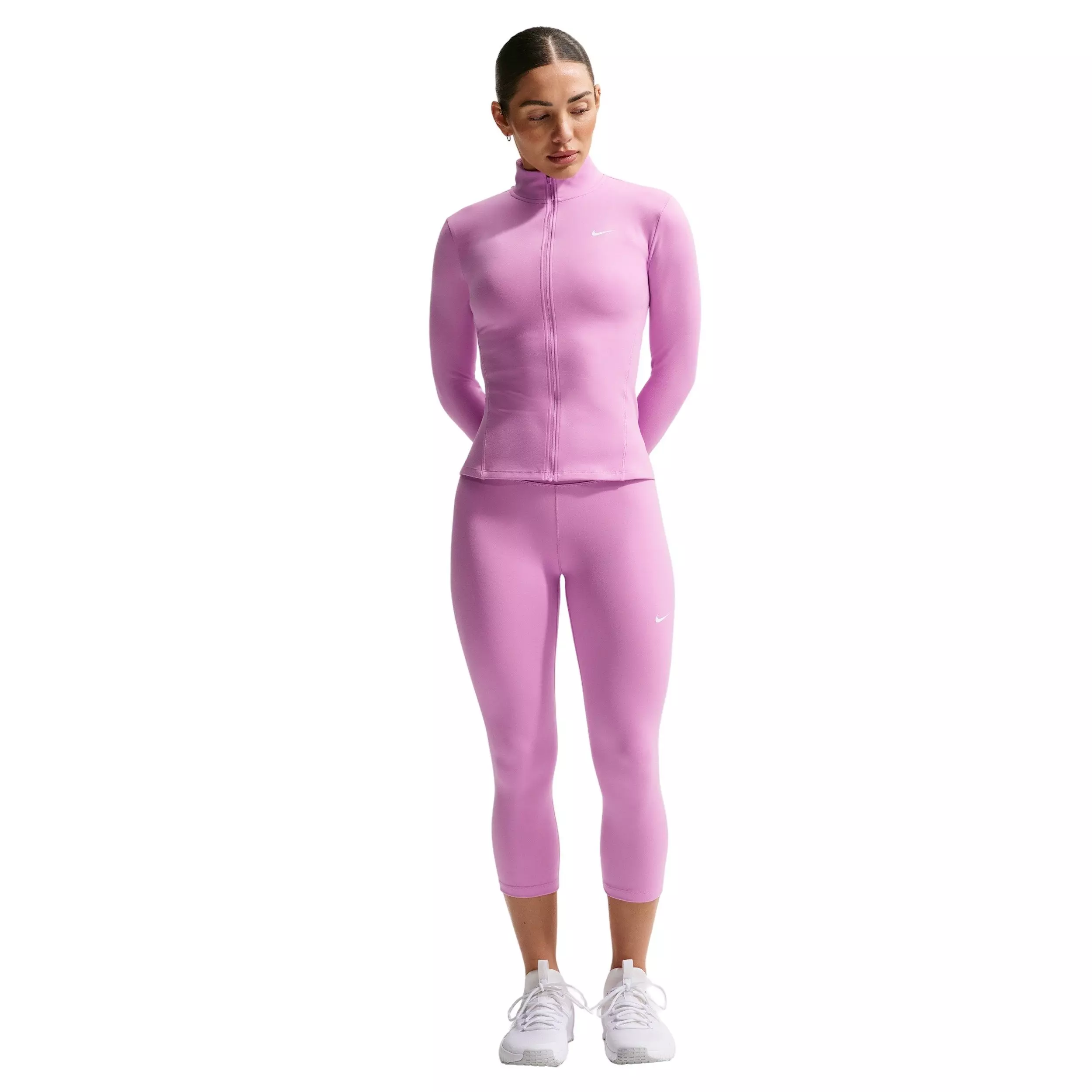 Nike Women's One High-Waisted Crop Leggings - Lt Magenta - LT MAGENTA
