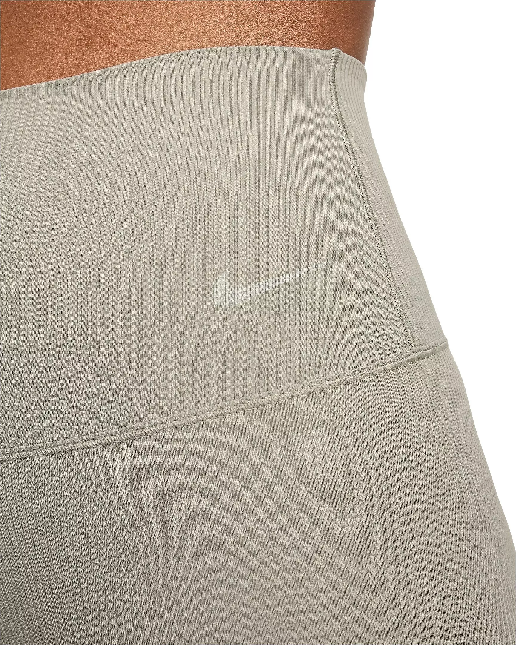 Nike Women's Zenvy Rib Gentle-Support High-Waisted 7/8 Leggings - GREEN