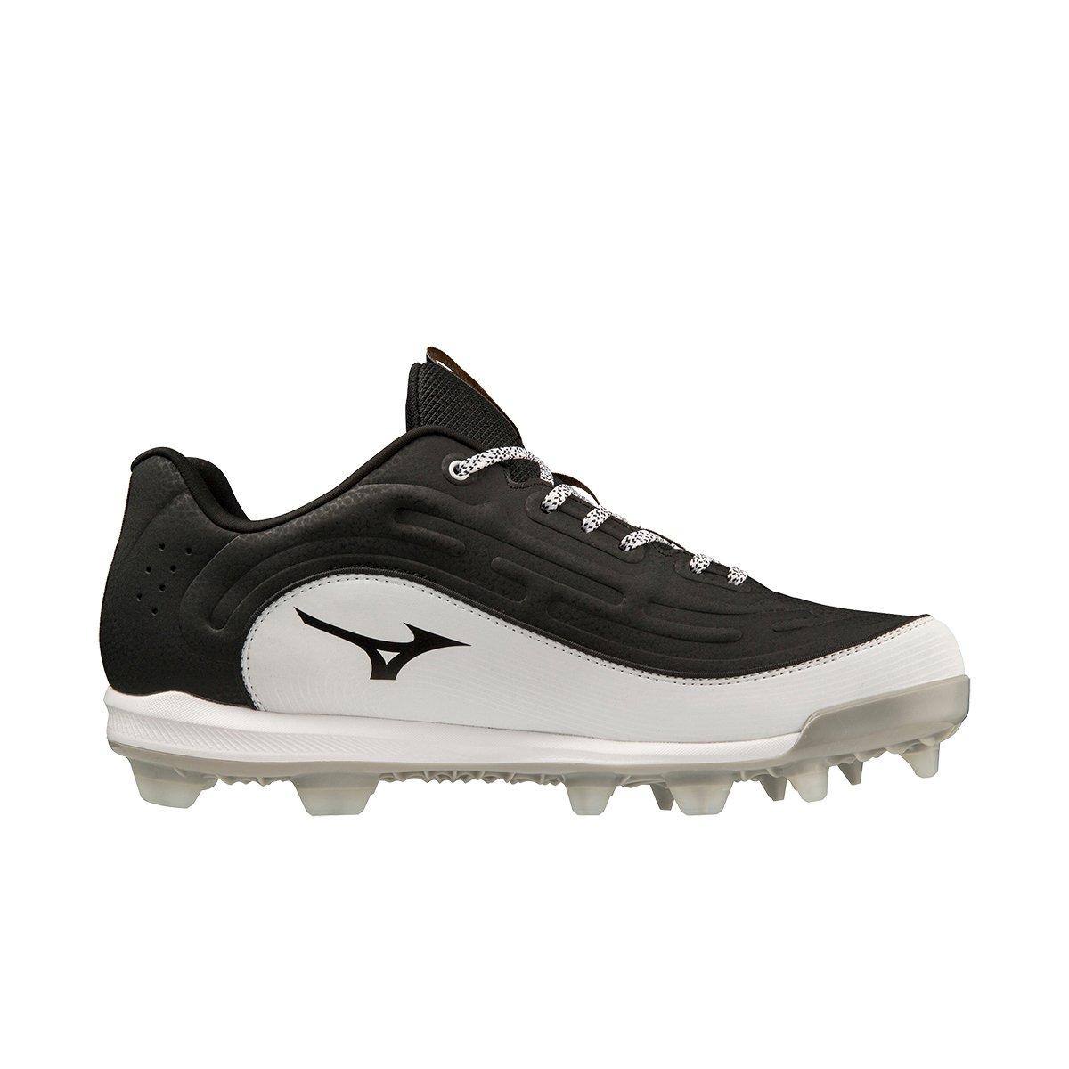 Mizuno Ambition 3 TPU "Black/White" Men's Baseball Cleat - BLACK/WHITE Thumbnail View 1