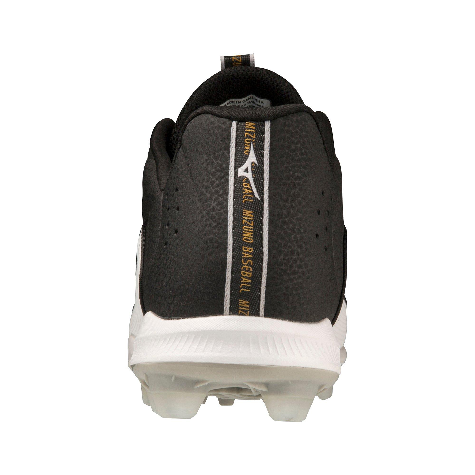 Mizuno Ambition 3 TPU "Black/White" Men's Baseball Cleat - BLACK/WHITE Thumbnail View 5