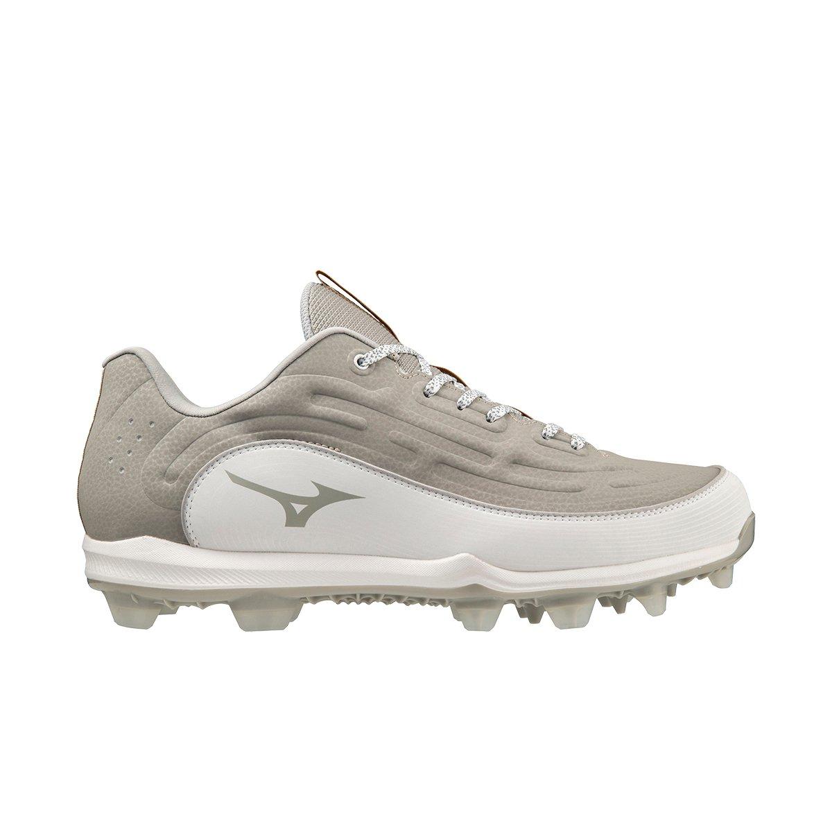 Mizuno Ambition 3 TPU "Grey/White" Men's Baseball Cleat - GREY/WHITE Thumbnail View 1