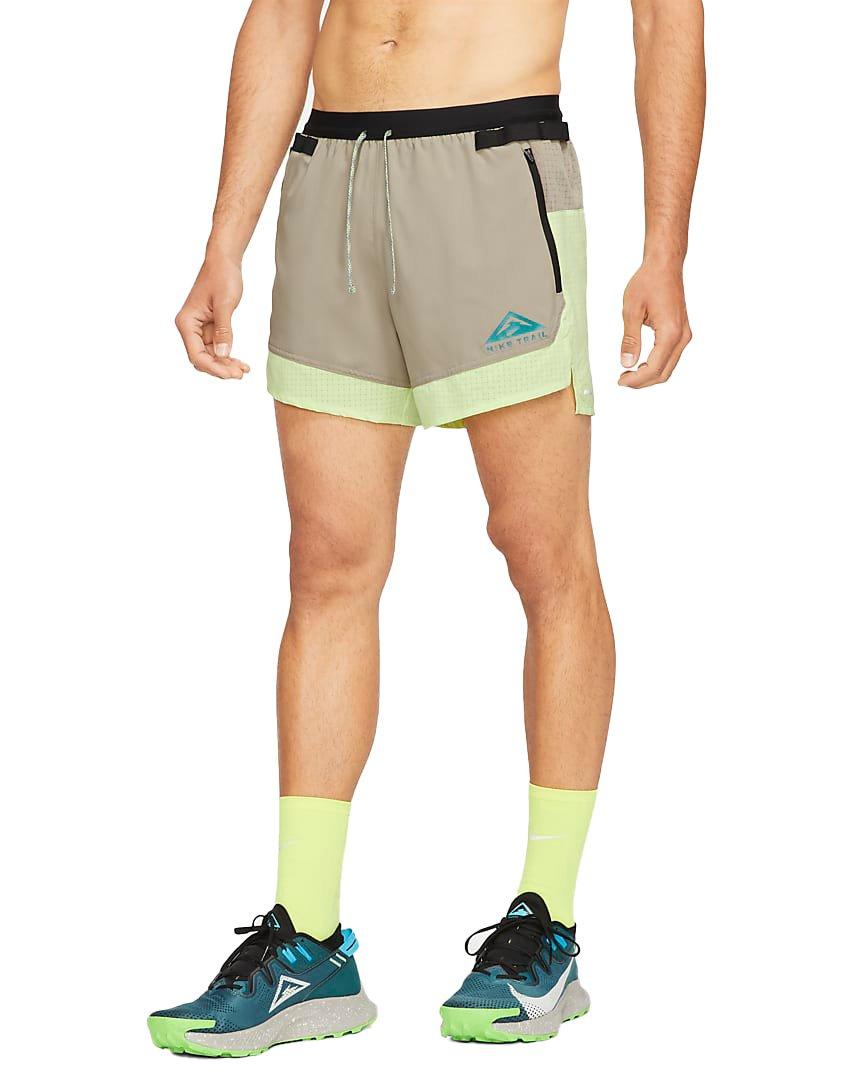 nike trail shorts yellow