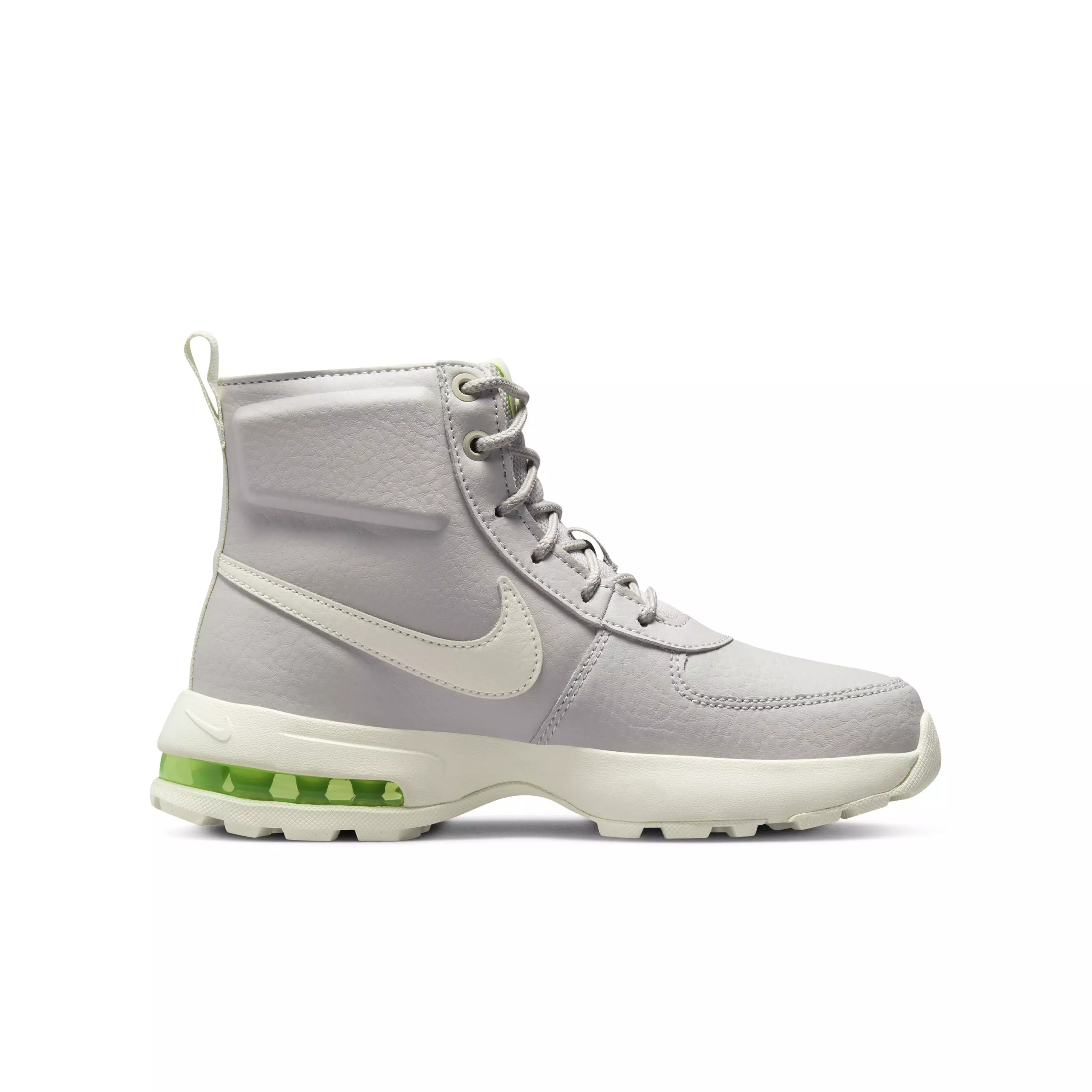 Nike Air Max Goaterra 2.0 "Light Iron Ore/Sea Glass/Lime Blast/Sea Glass" Grade School Boys' Boot - LT IRON/SEA GLASS/LIME/SEA GLASS