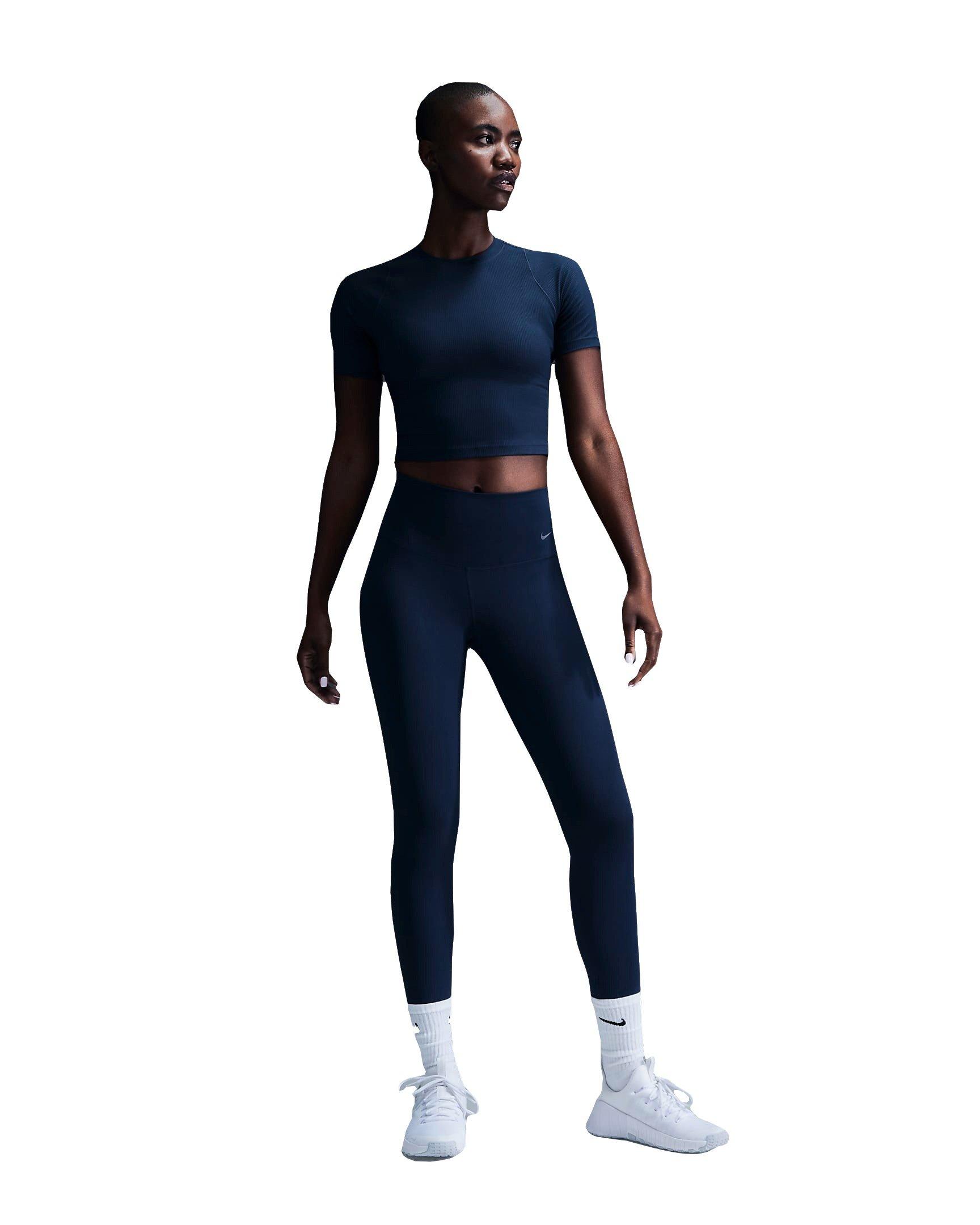 Nike Women's Zenvy Gentle-Support High-Waisted 7/8 Leggings - NAVY Thumbnail View 1