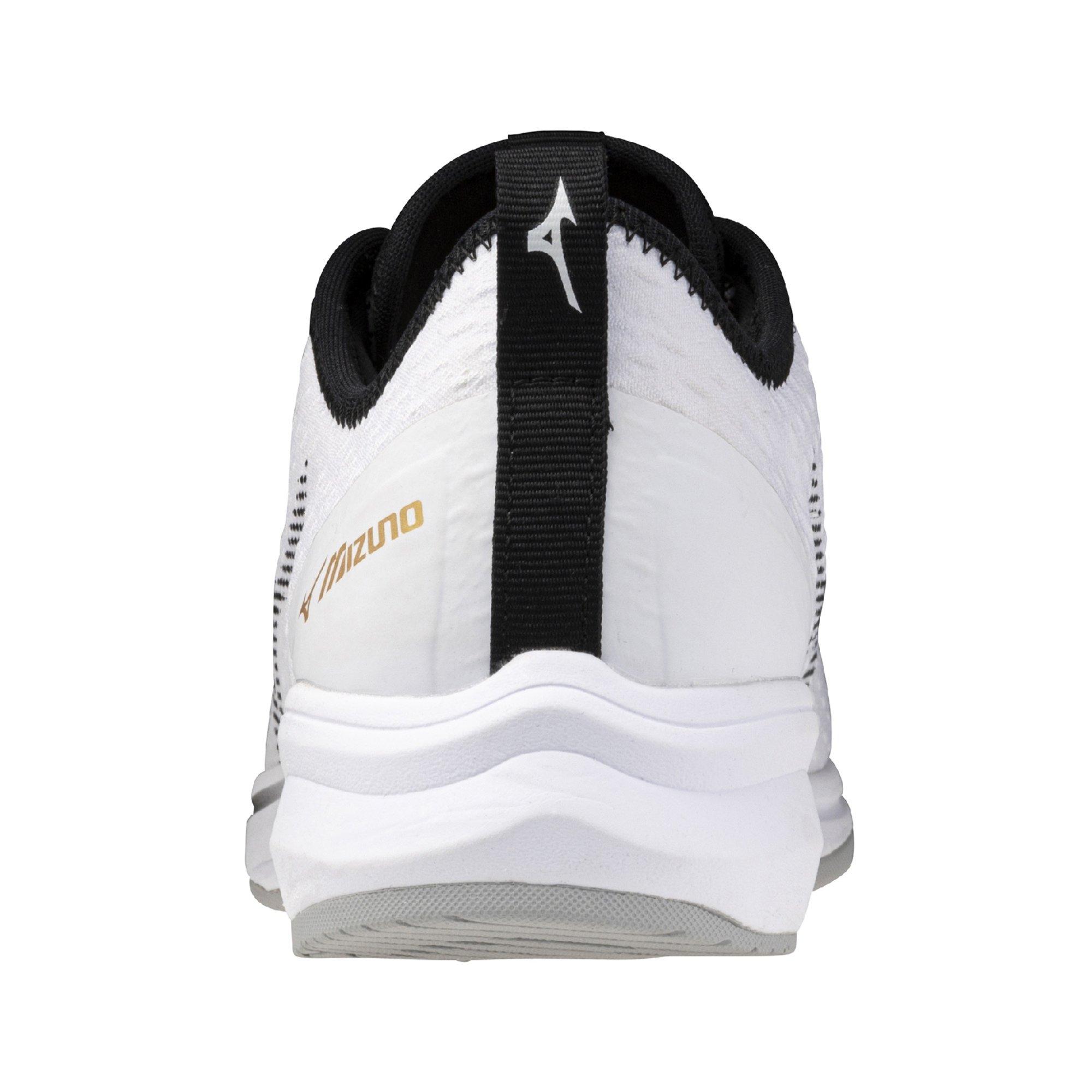 Mizuno Dominant 4 Low Turf "White/Black" Men's Baseball Shoe - WHITE/BLACK Thumbnail View 5