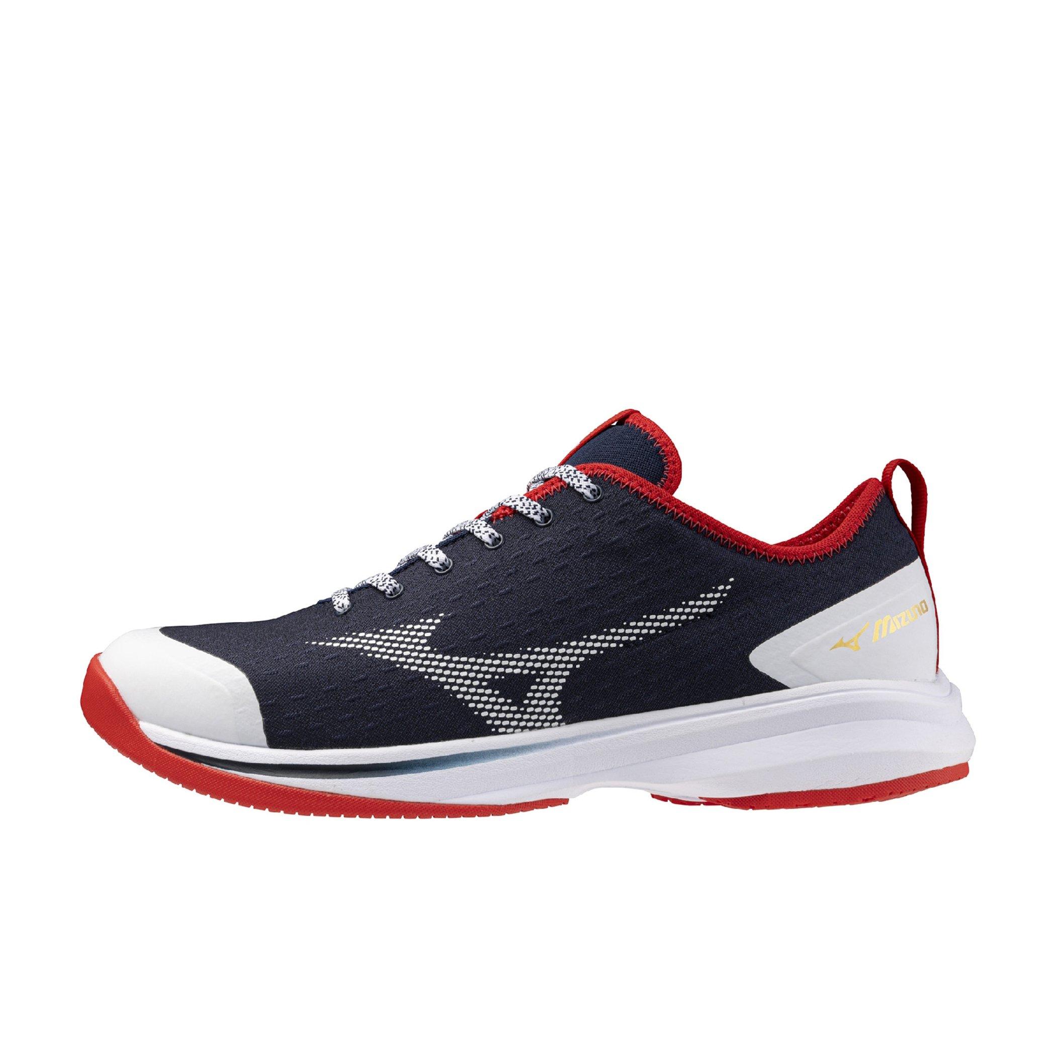 Mizuno Dominant 4 Low Turf "Navy/Red" Men's Baseball Shoe - NAVY/RED Thumbnail View 2