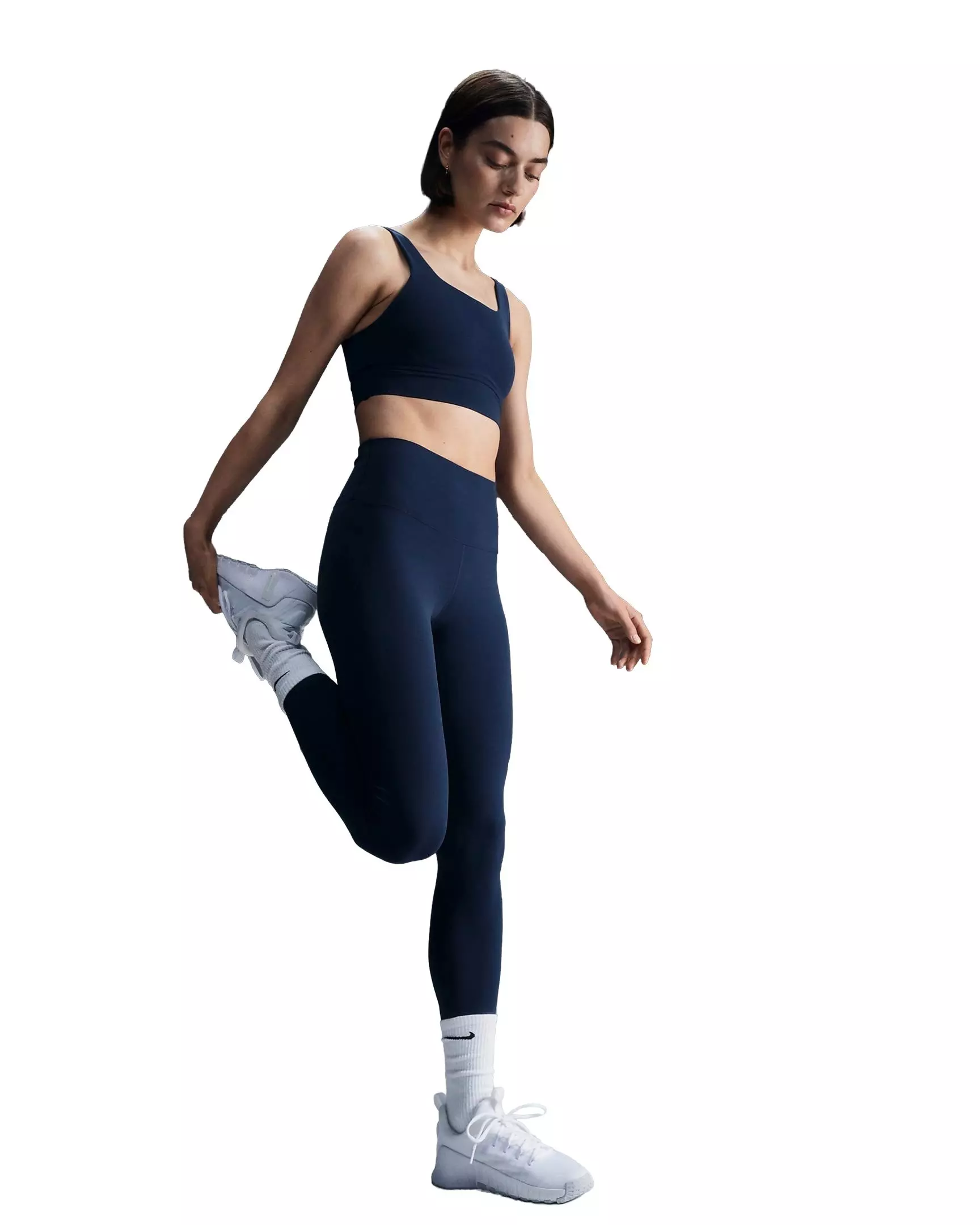 Nike Women's Zenvy Gentle-Support High-Waisted Full-Length Leggings - BLUE