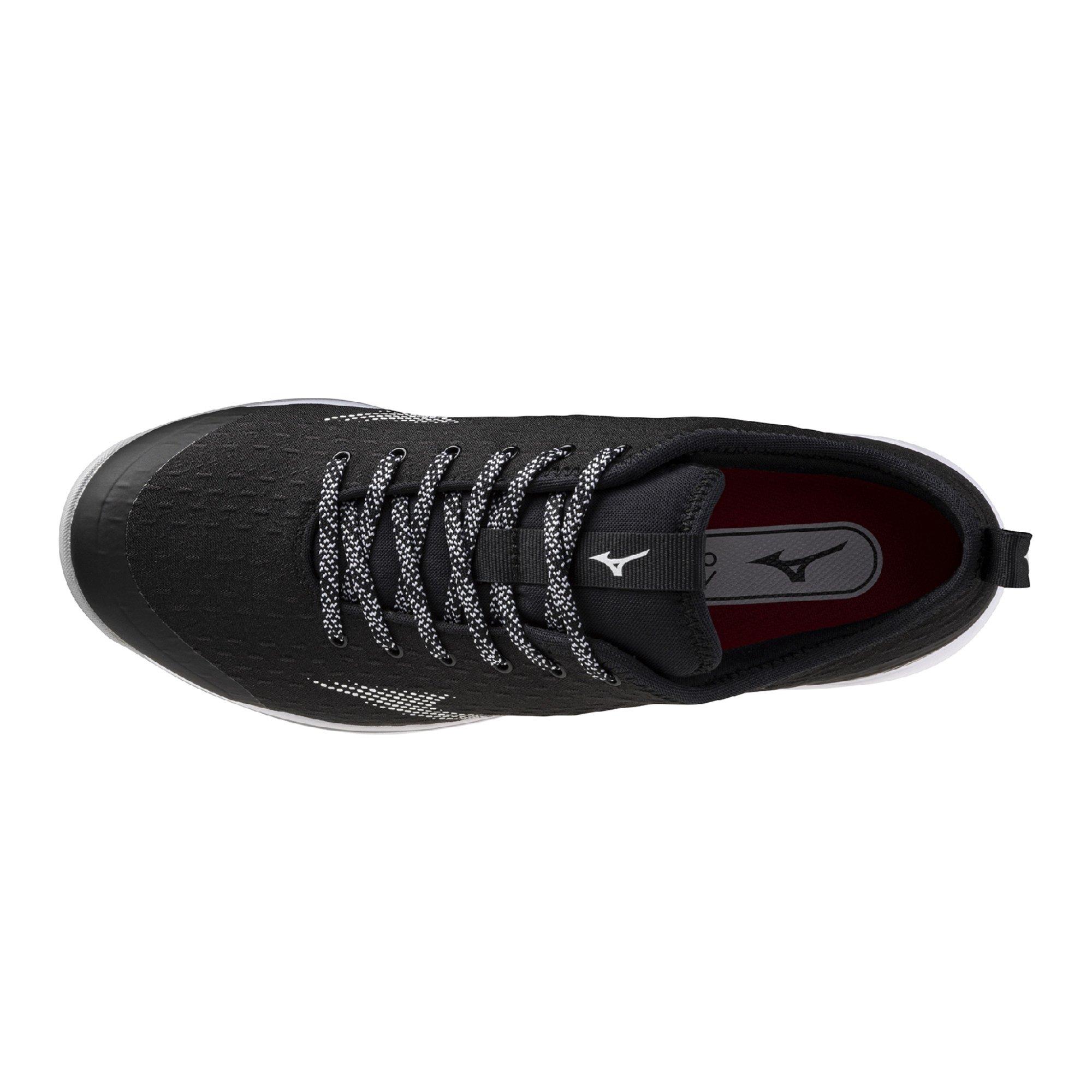 Mizuno Dominant 4 Low Turf "Black/White" Men's Baseball Shoe - BLACK/WHITE Thumbnail View 3