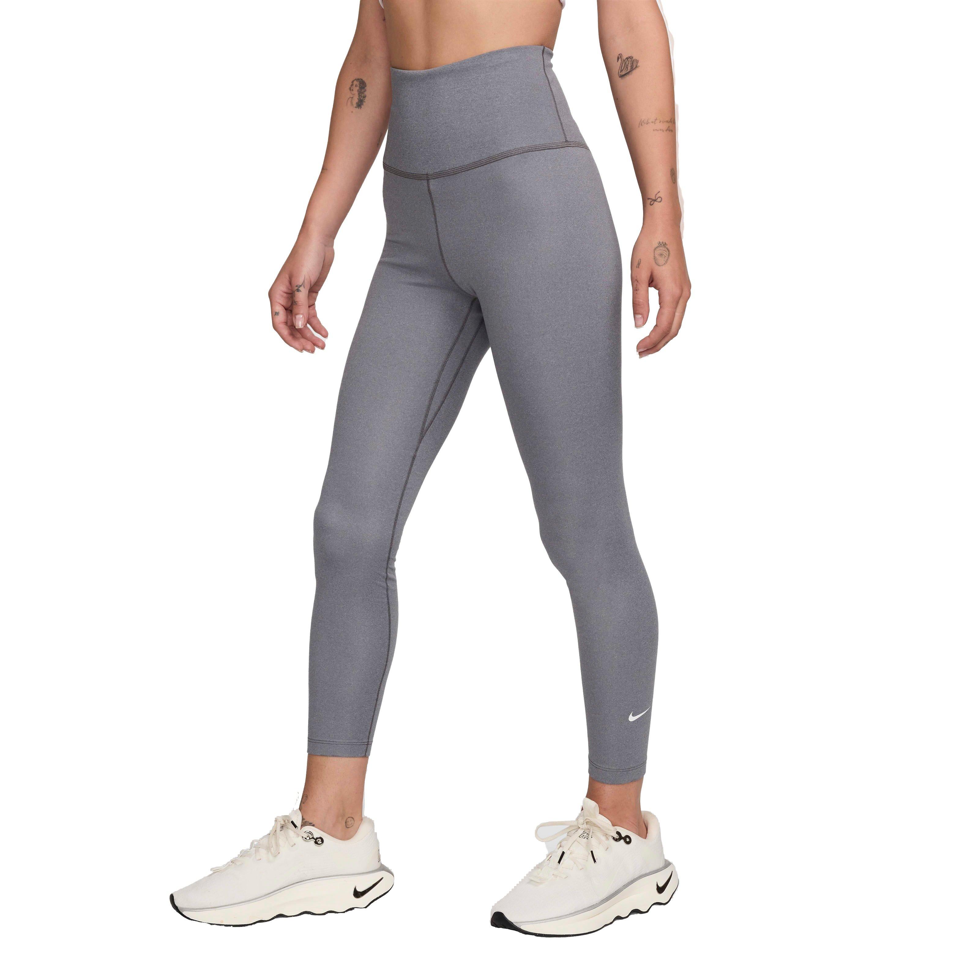 Nike Women's One Therma-FIT High-Rise 7/8 Leggings - Grey - GREY Thumbnail View 1