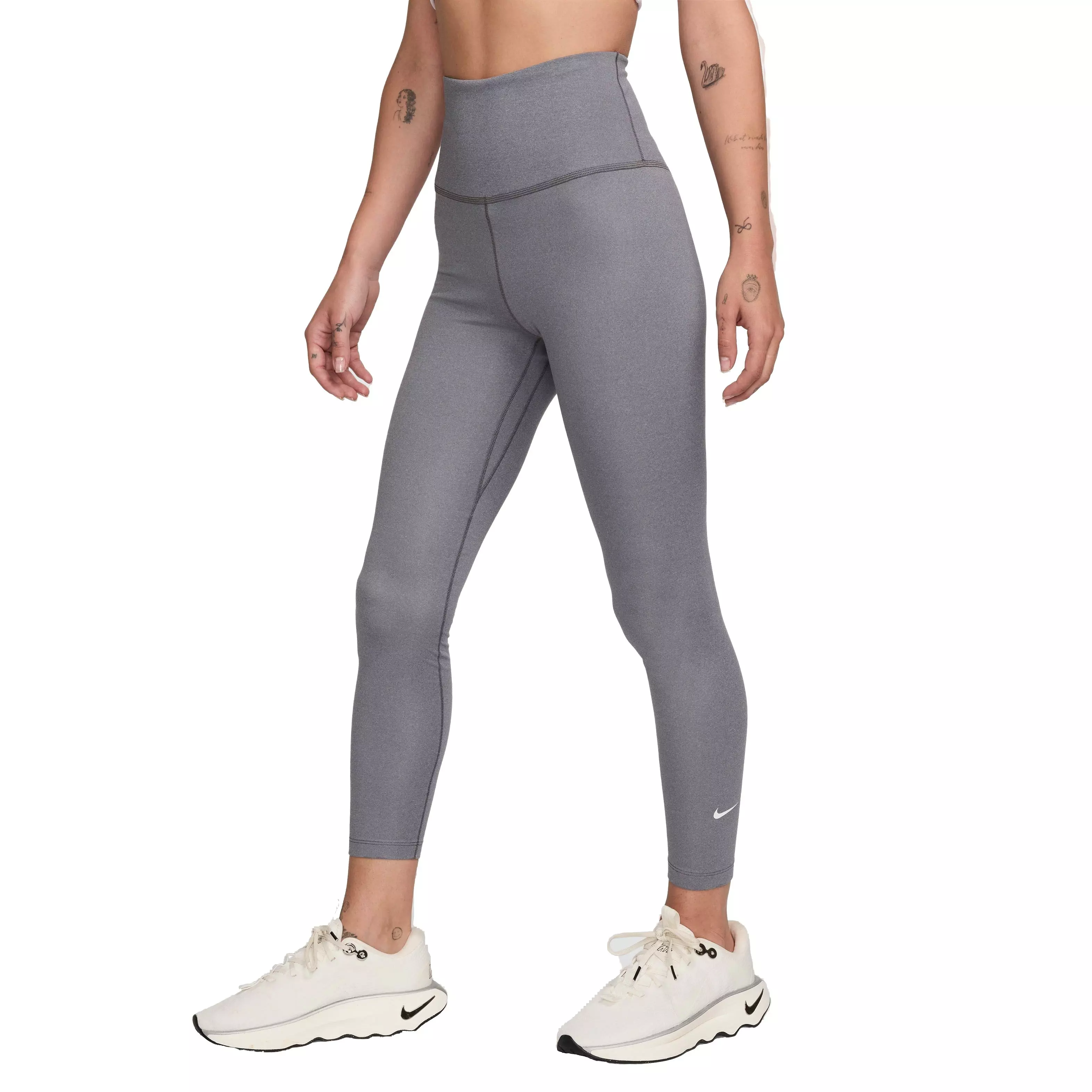 Nike Women's One Therma-FIT High-Rise 7/8 Leggings - Grey - GREY