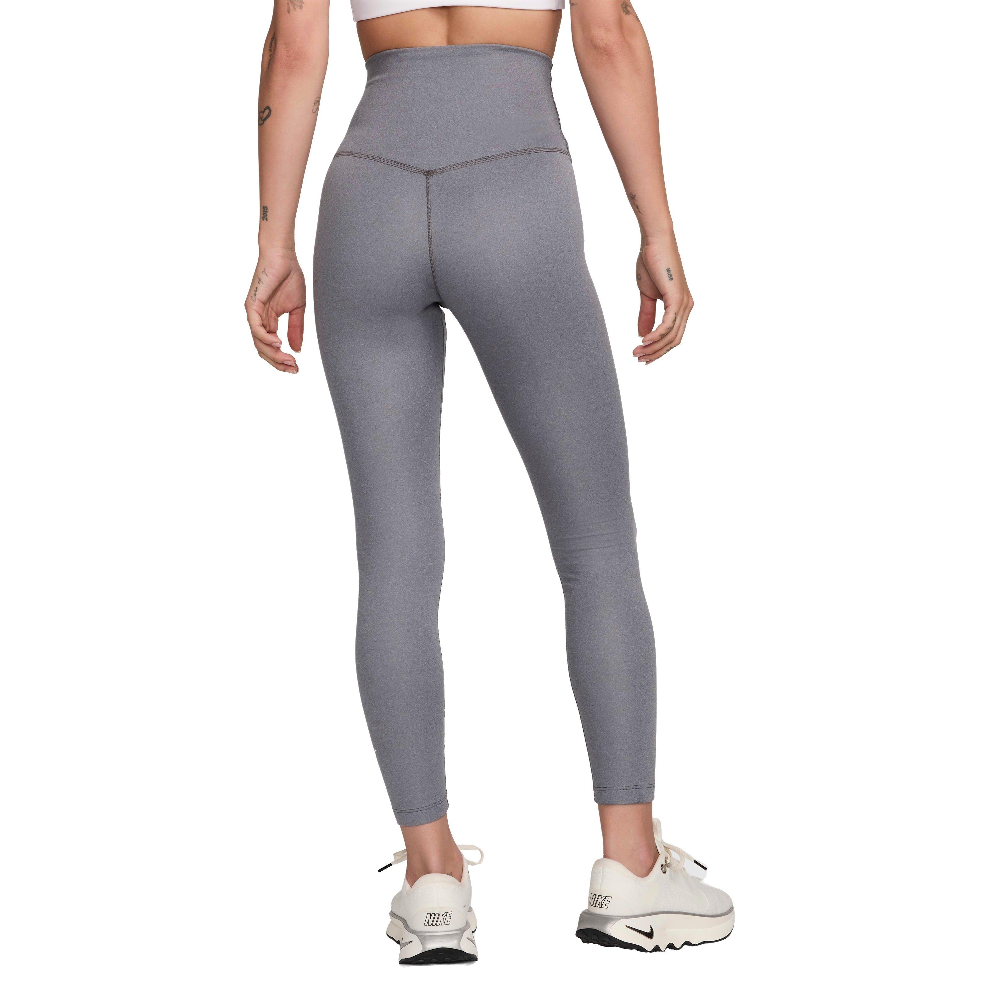Nike Women's One Therma-FIT High-Rise 7/8 Leggings - Grey - GREY Thumbnail View 2
