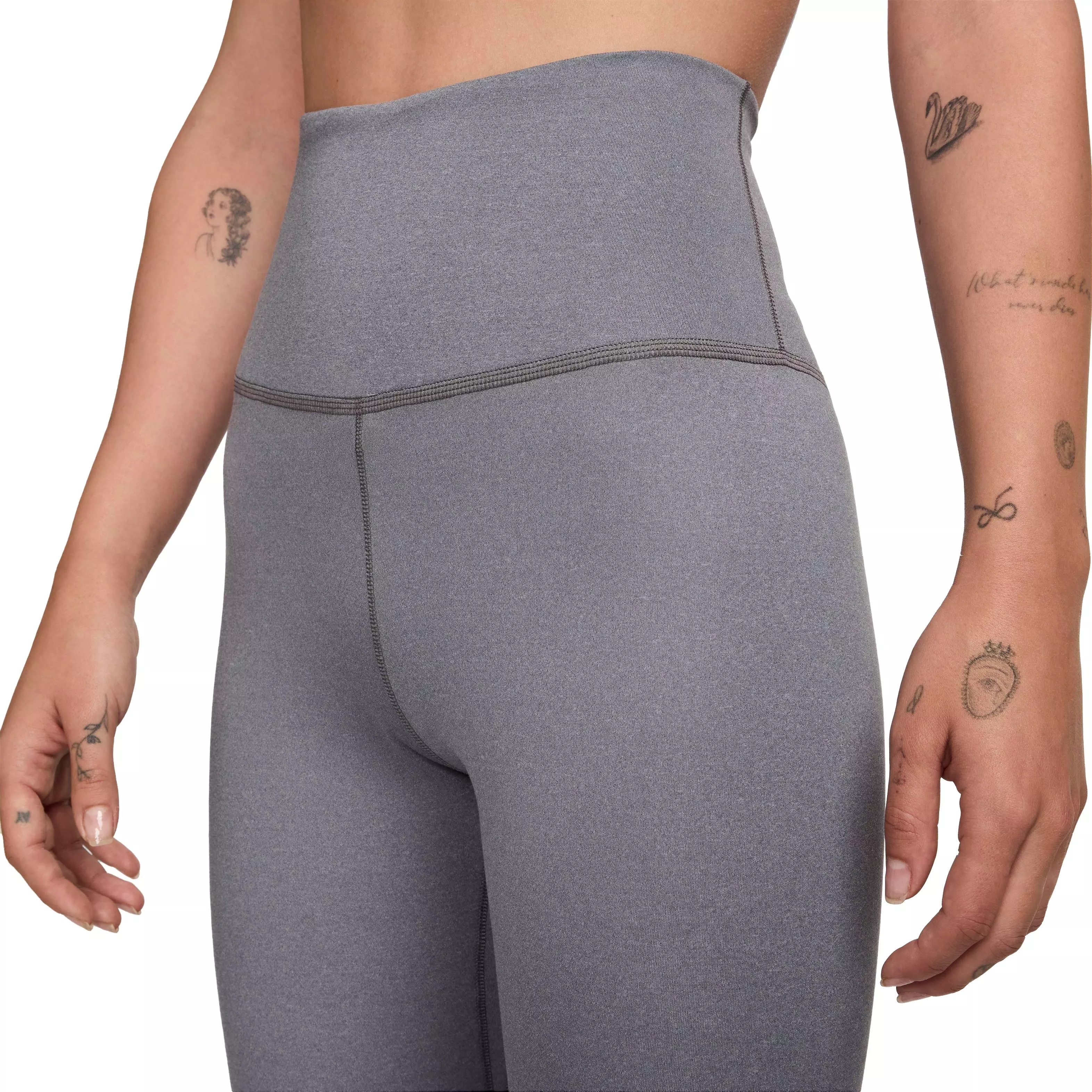 Nike Women's One Therma-FIT High-Rise 7/8 Leggings - Grey - GREY