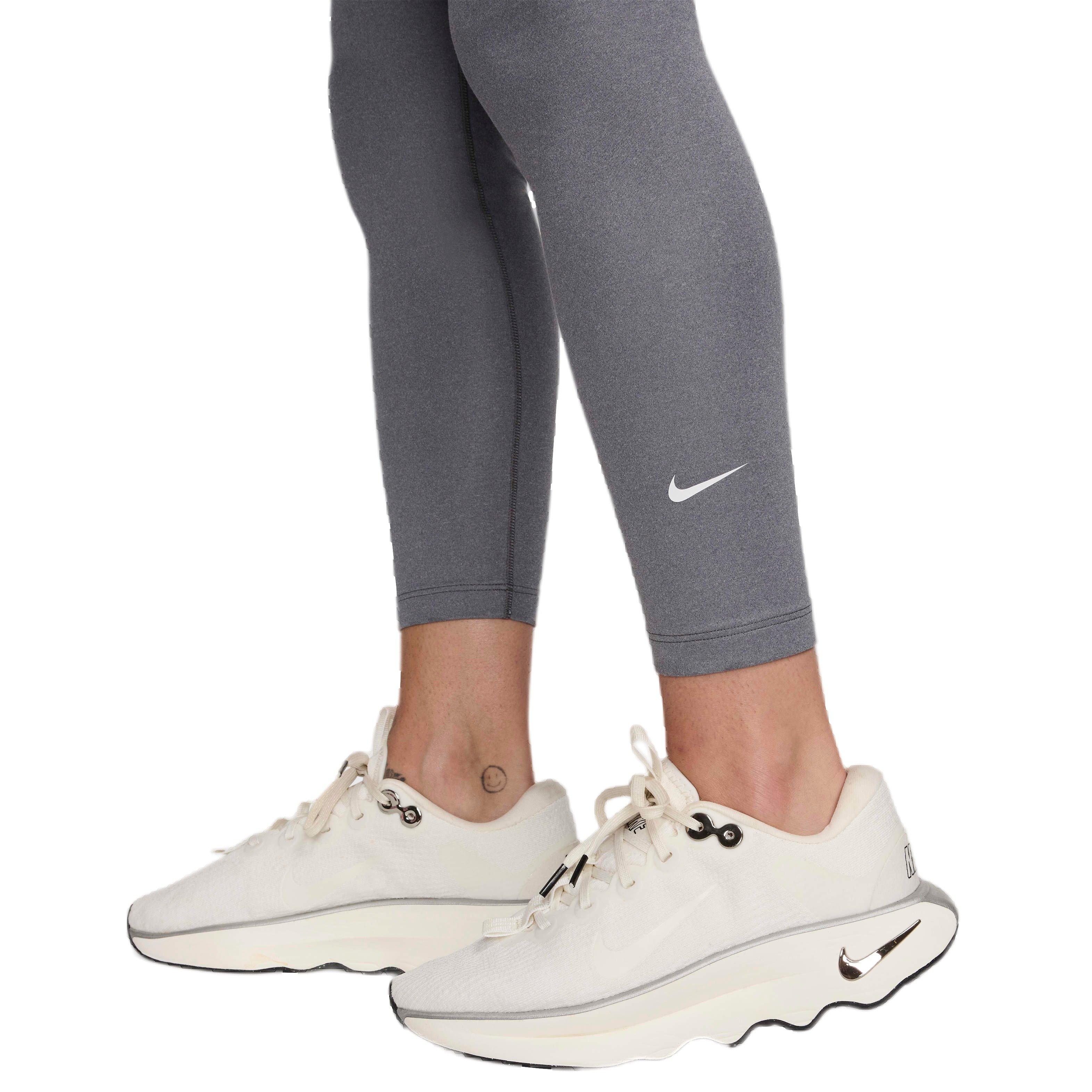 Nike Women's One Therma-FIT High-Rise 7/8 Leggings - Grey - GREY Thumbnail View 5