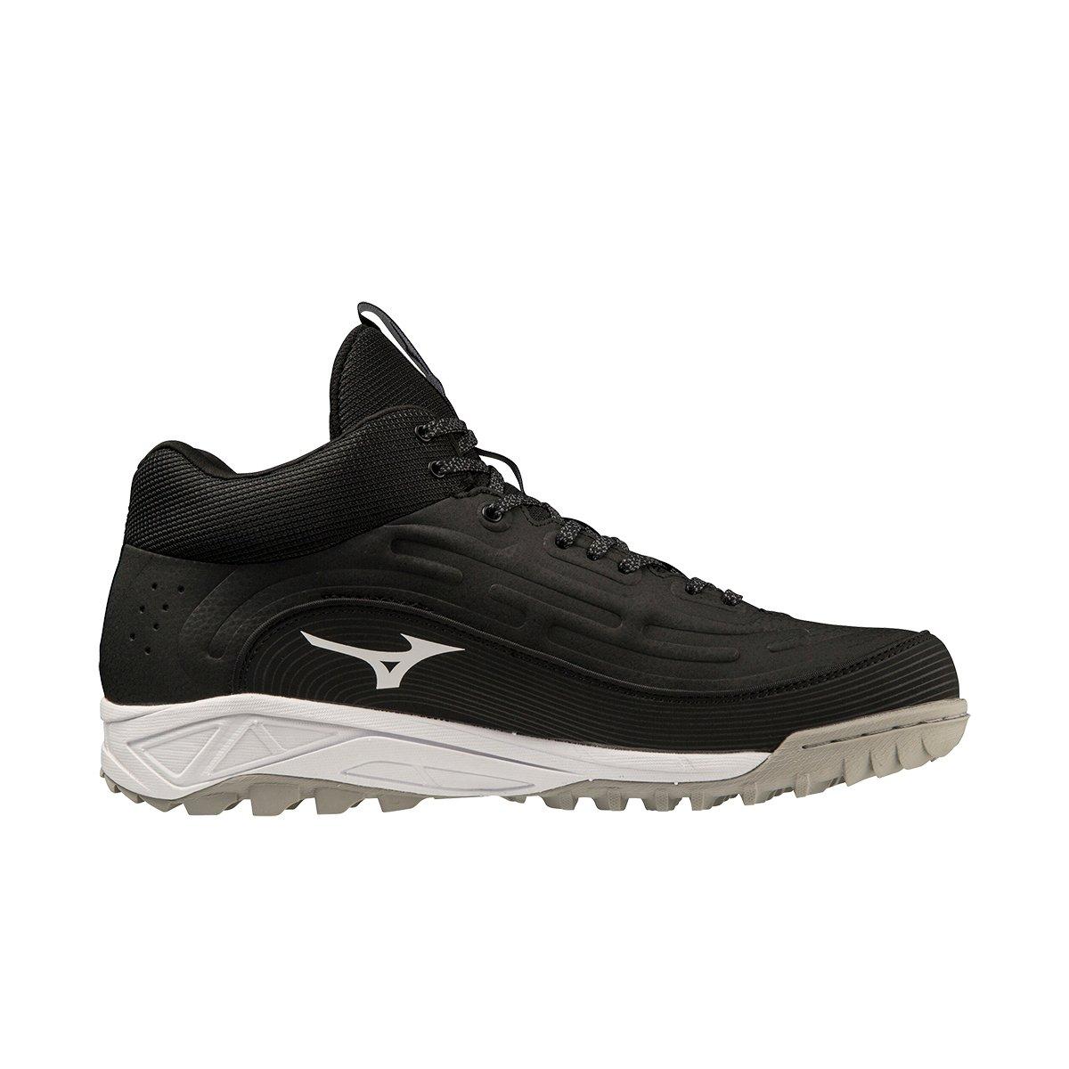 Mizuno Ambition 3 BB Mid AS "Black/White" Men's Baseball Shoe - BLACK/WHITE Thumbnail View 1