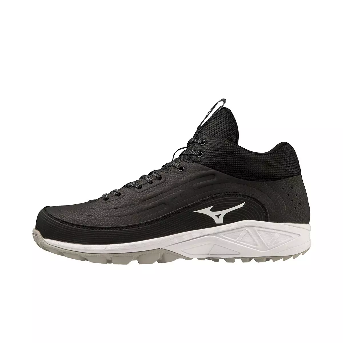 Mizuno Ambition 3 BB Mid AS "Black/White" Men's Baseball Shoe - BLACK/WHITE