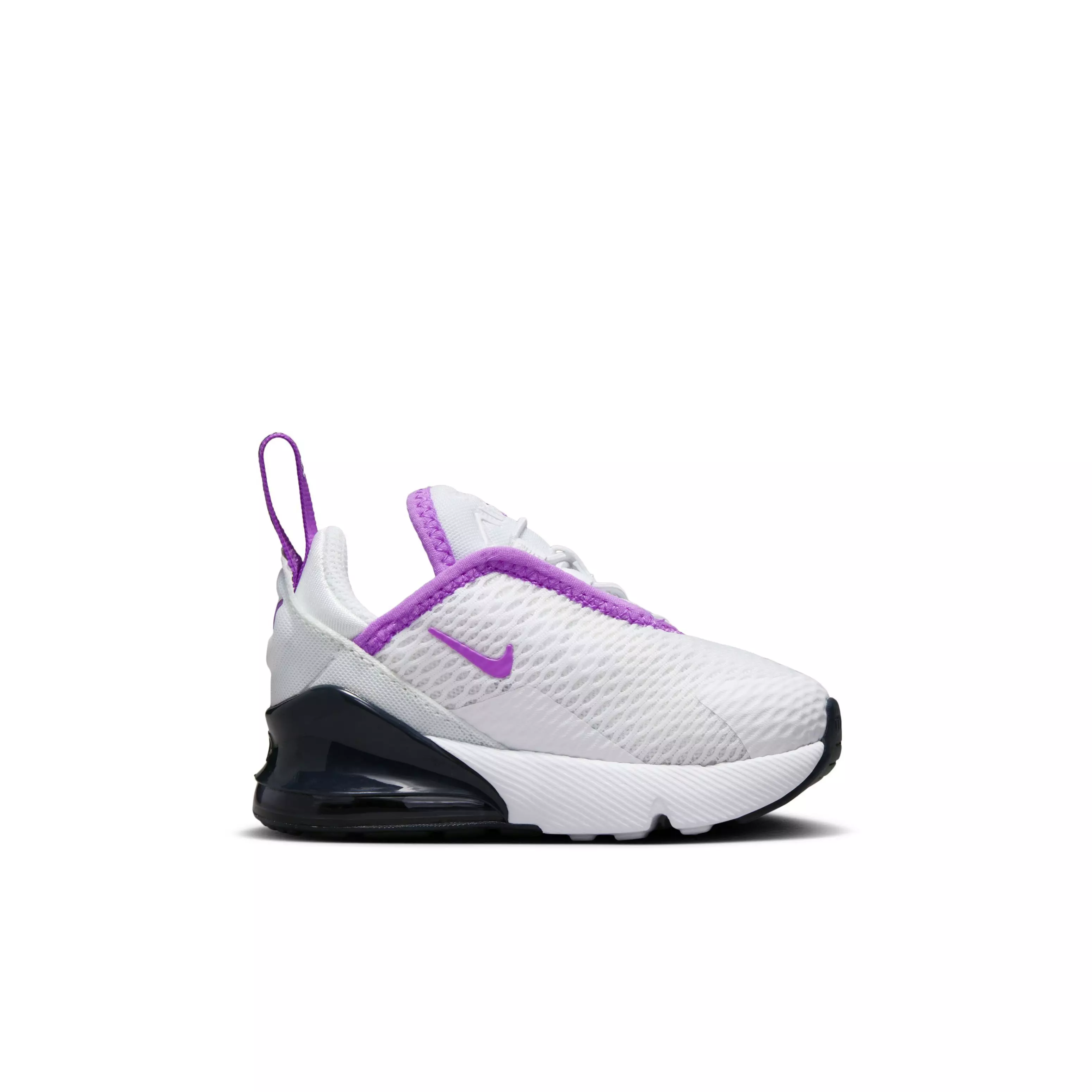 Nike Air Max 270 "White/Dark Obsidian/Fuchsia Dream" Infant Girls' Shoe - WHITE/DK OBSIDIAN/FUCHSIA