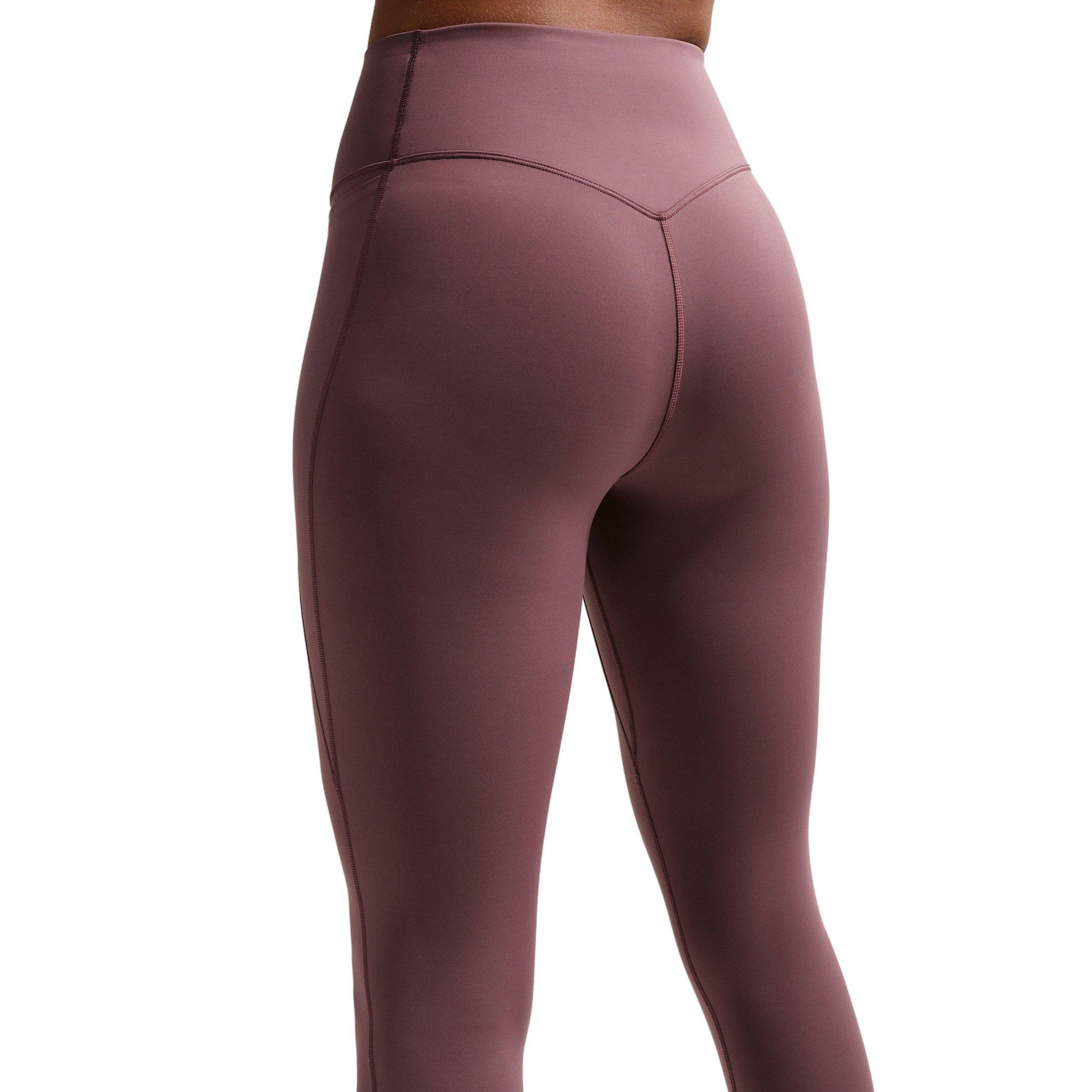 Nike Women's Universa High-Waisted Full-Length Leggings with No Front Seam - Tattoo Purple - TATTOO PURPLE Thumbnail View 2