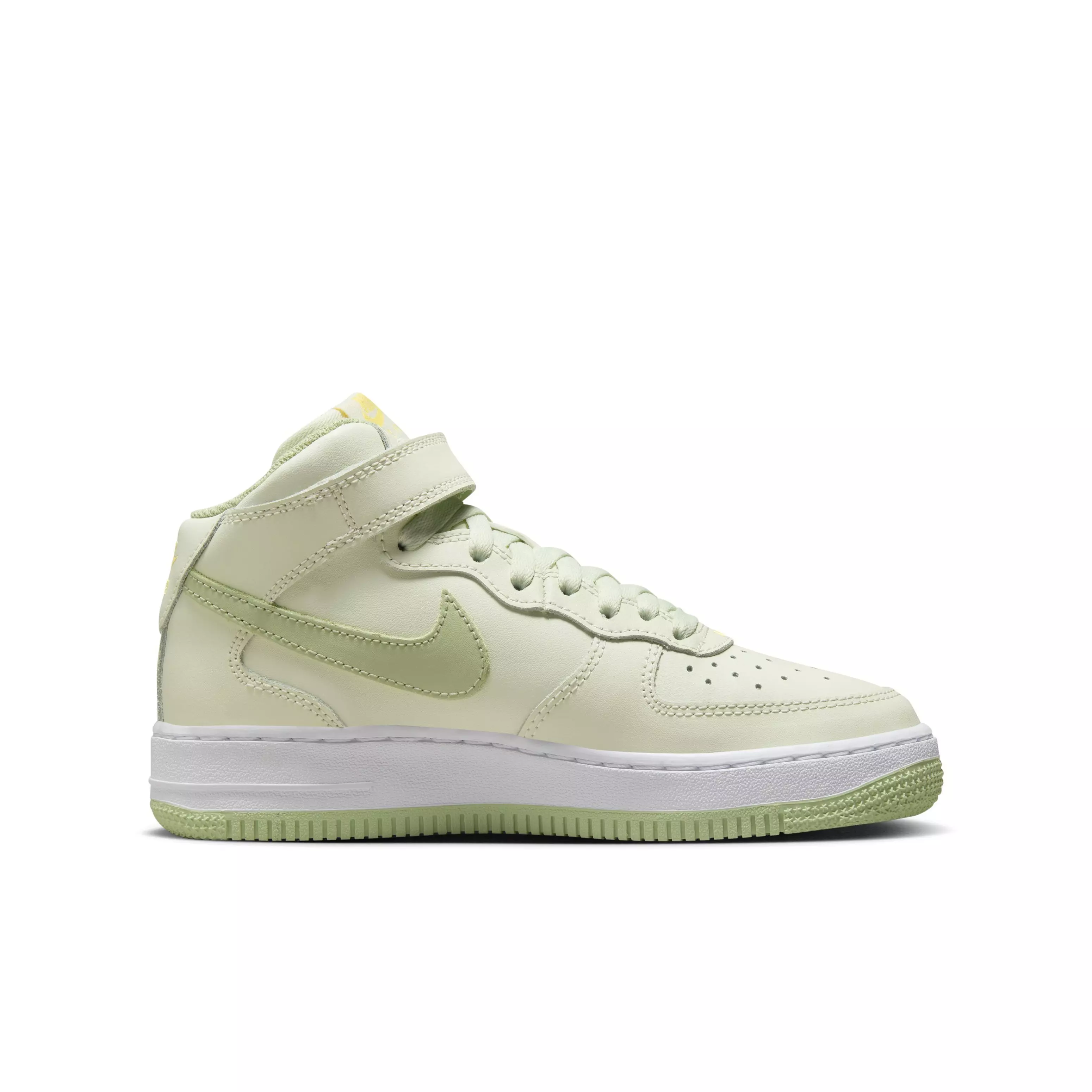 Nike Air Force 1 Mid LE "Light Green/Green/White" Grade School Girls' Shoe - LT GREEN/GREEN/WHITE