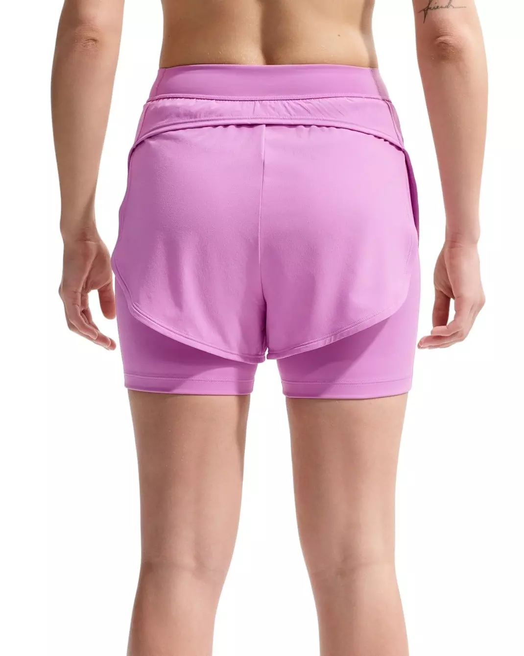 Nike Women's Universa 2-in-1 5" Shorts - Magenta - MAGENTA