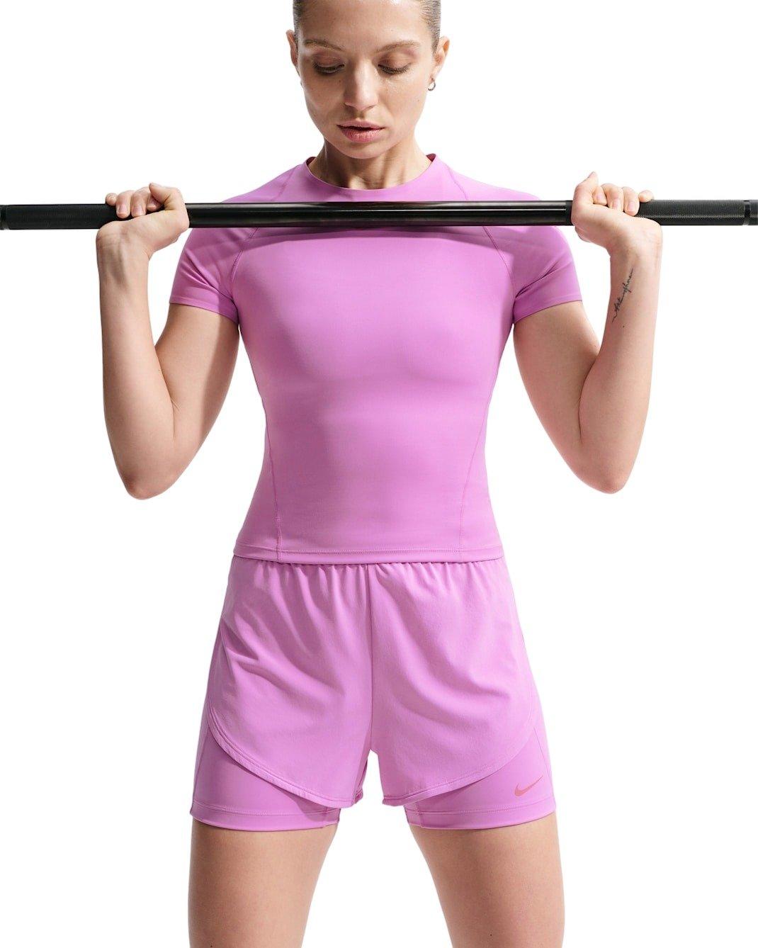 Nike Women's Universa 2-in-1 5" Shorts -Magenta - MAGENTA Thumbnail View 4